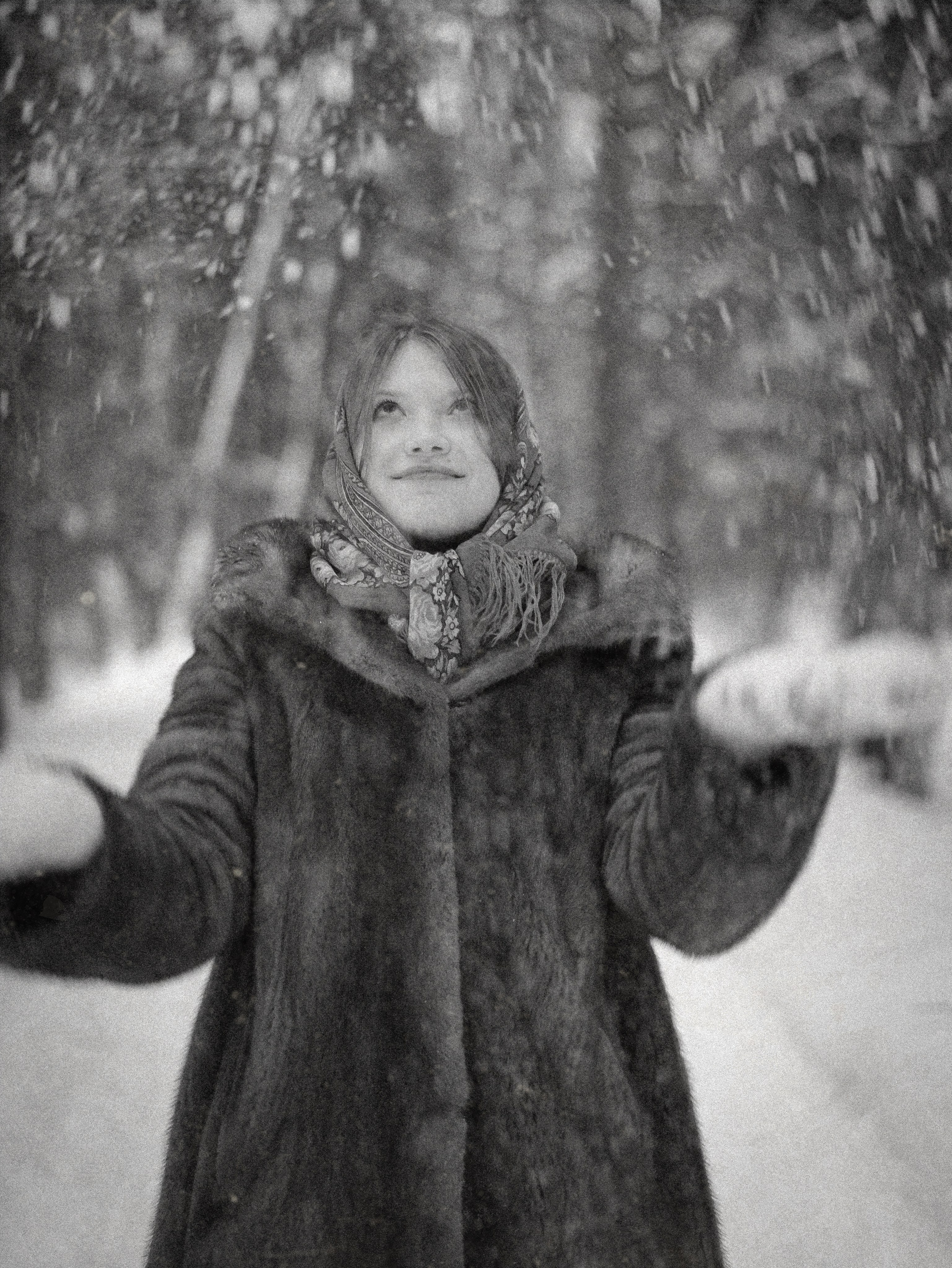 Ольга — фотосессия в зимнем стиле. Фотограф Москва
