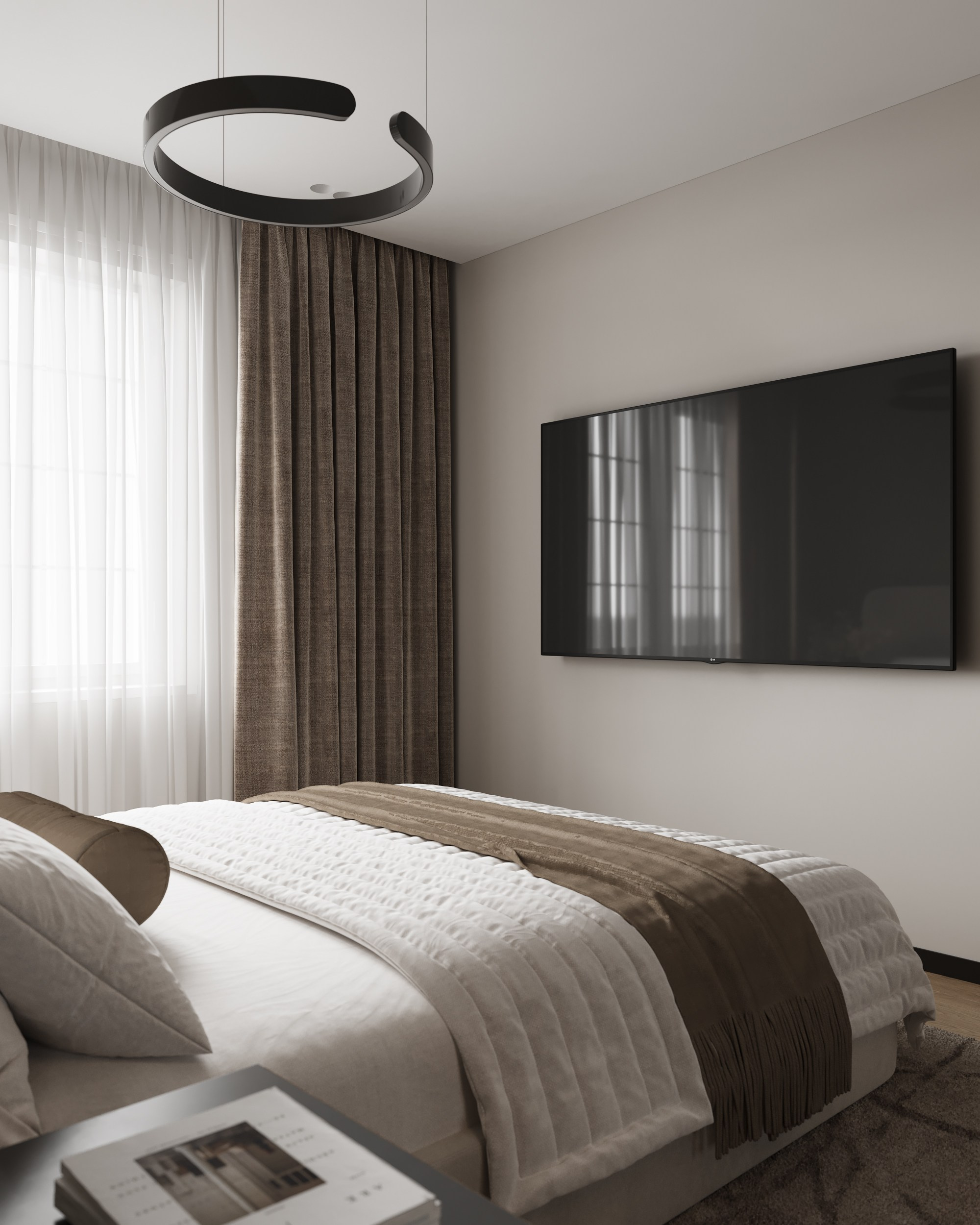 Modern Beige. Дизайн интерьера | 3D визуализация | Миланская Марина