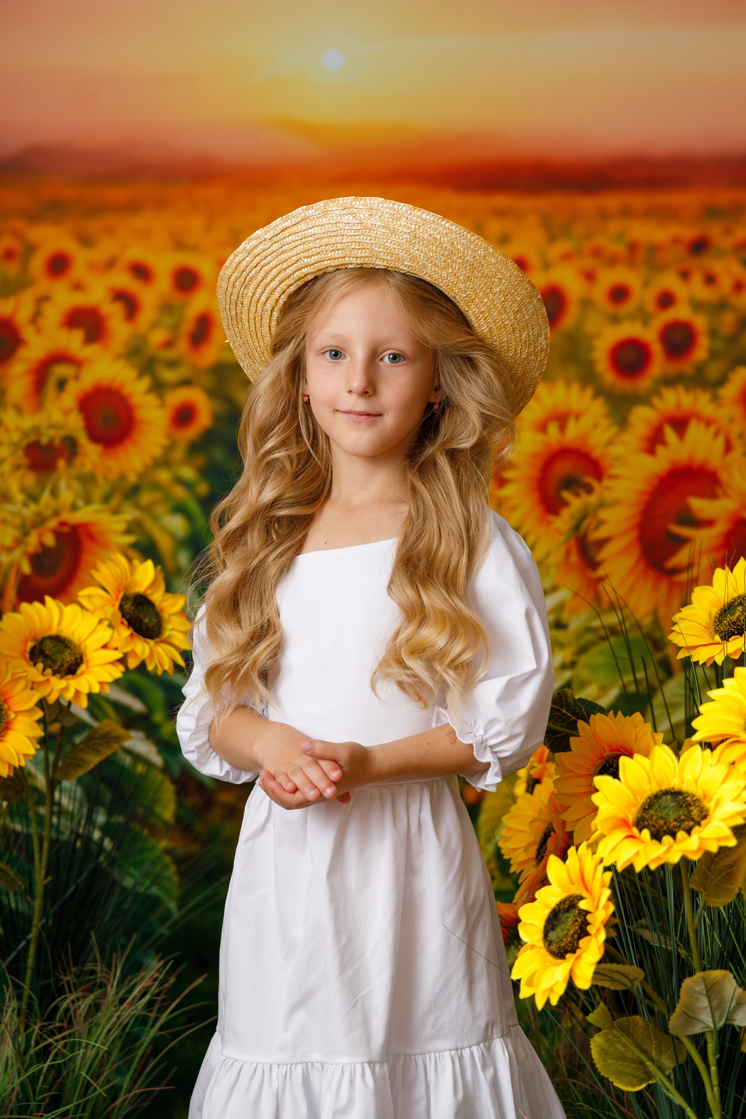 Подсолнухи. Детская фотостудия Москва