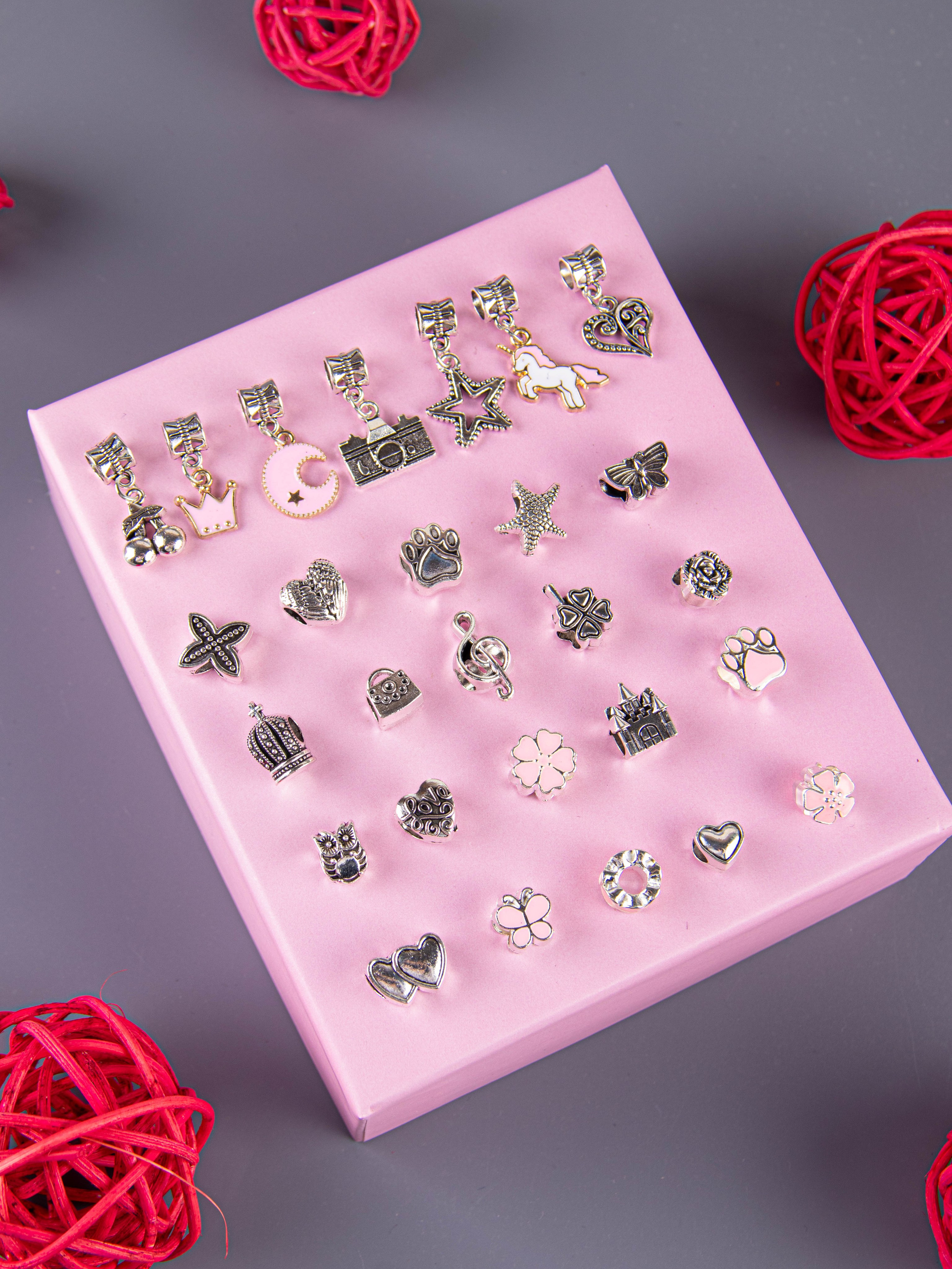 Наборы по созданию браслетов (розовый). «Матрица»