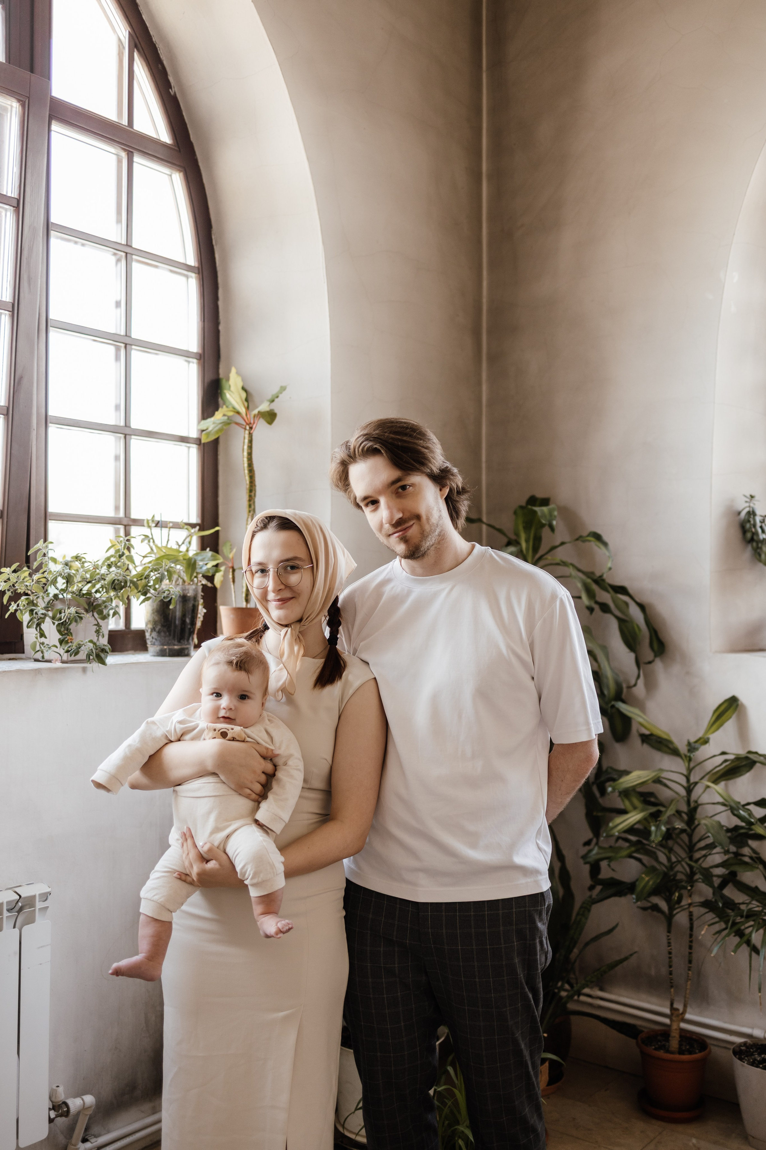 Таинство Крещения Саши. Фотограф новорождённых Newborn Москва