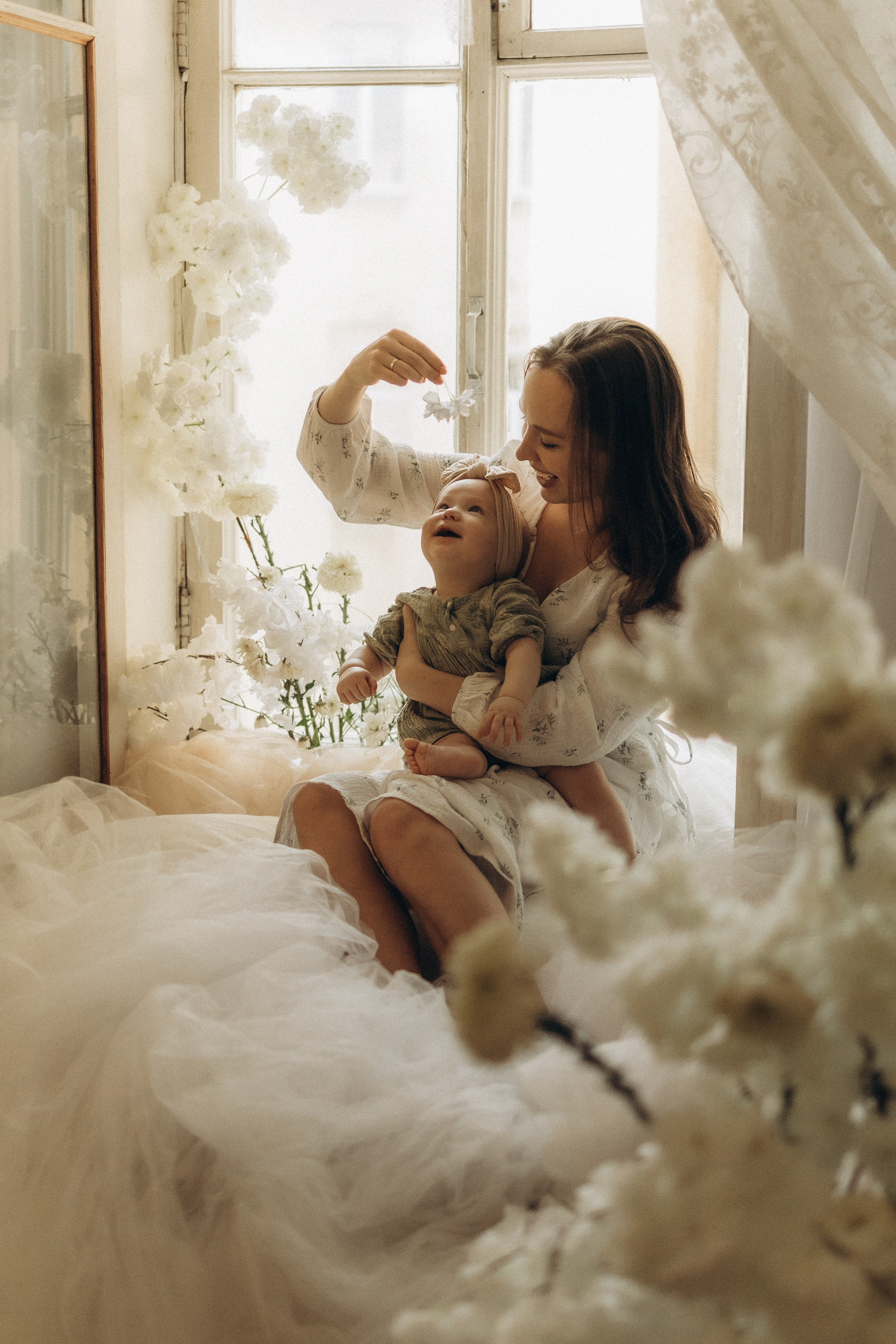 Аня и малышка Настя. Семейный, домашний, ньюборн фотограф Москва Цветкова Елизавета
