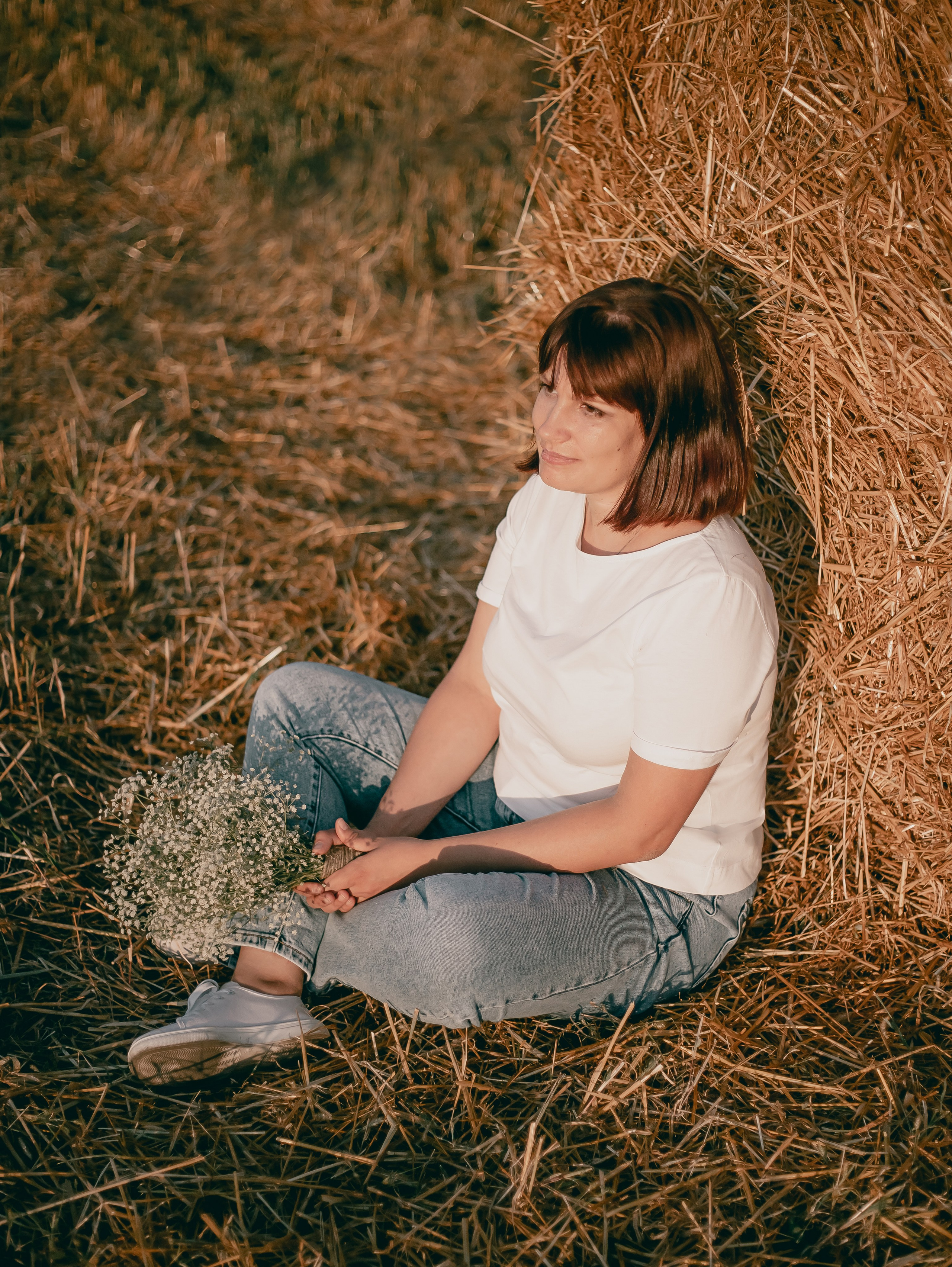 Марина_поле, стога. Фотограф Воронеж, Новая Усмань Мария Бублик