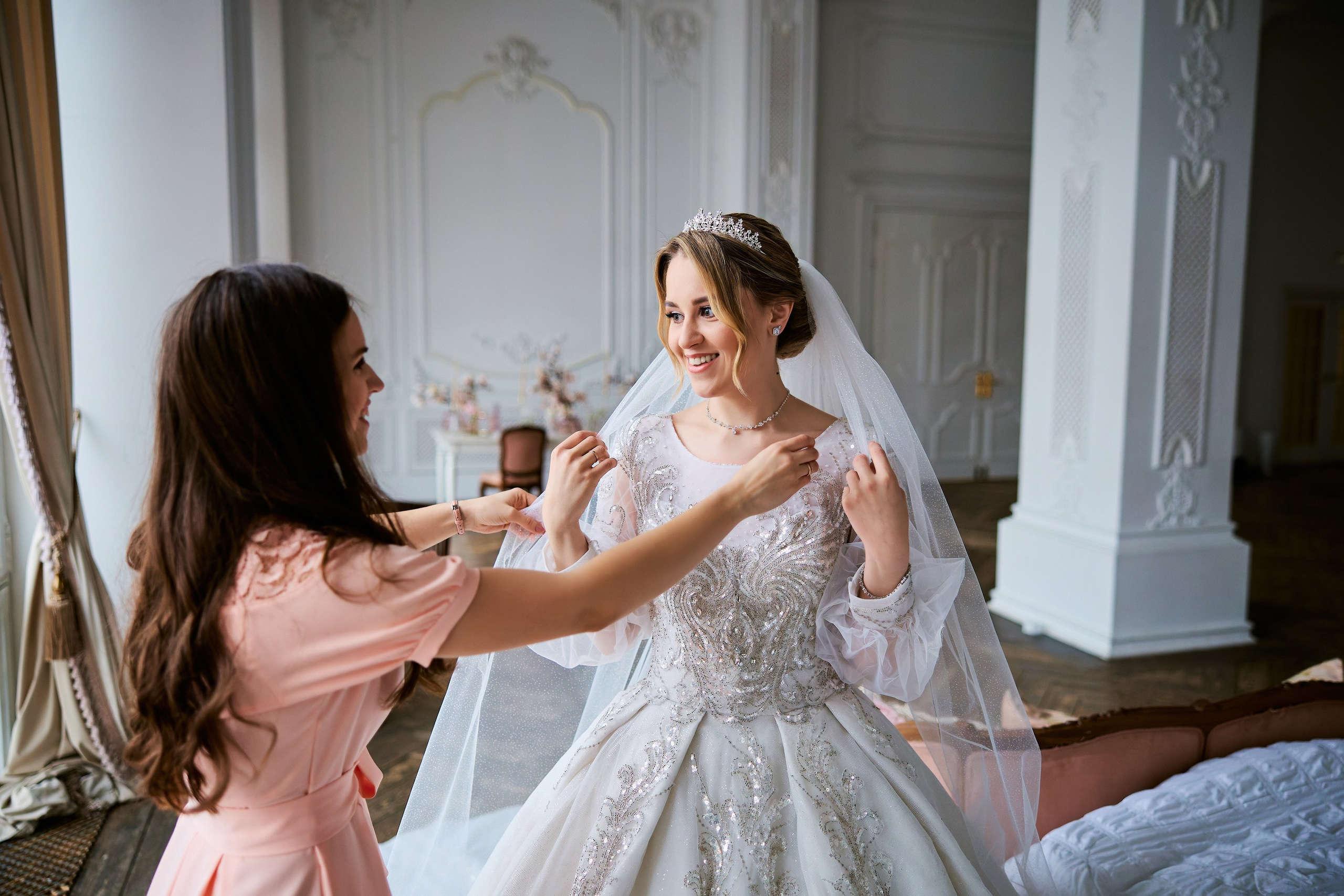 Свадебная фотосессия в студии. Свадебный фотограф Сергей Колбинский