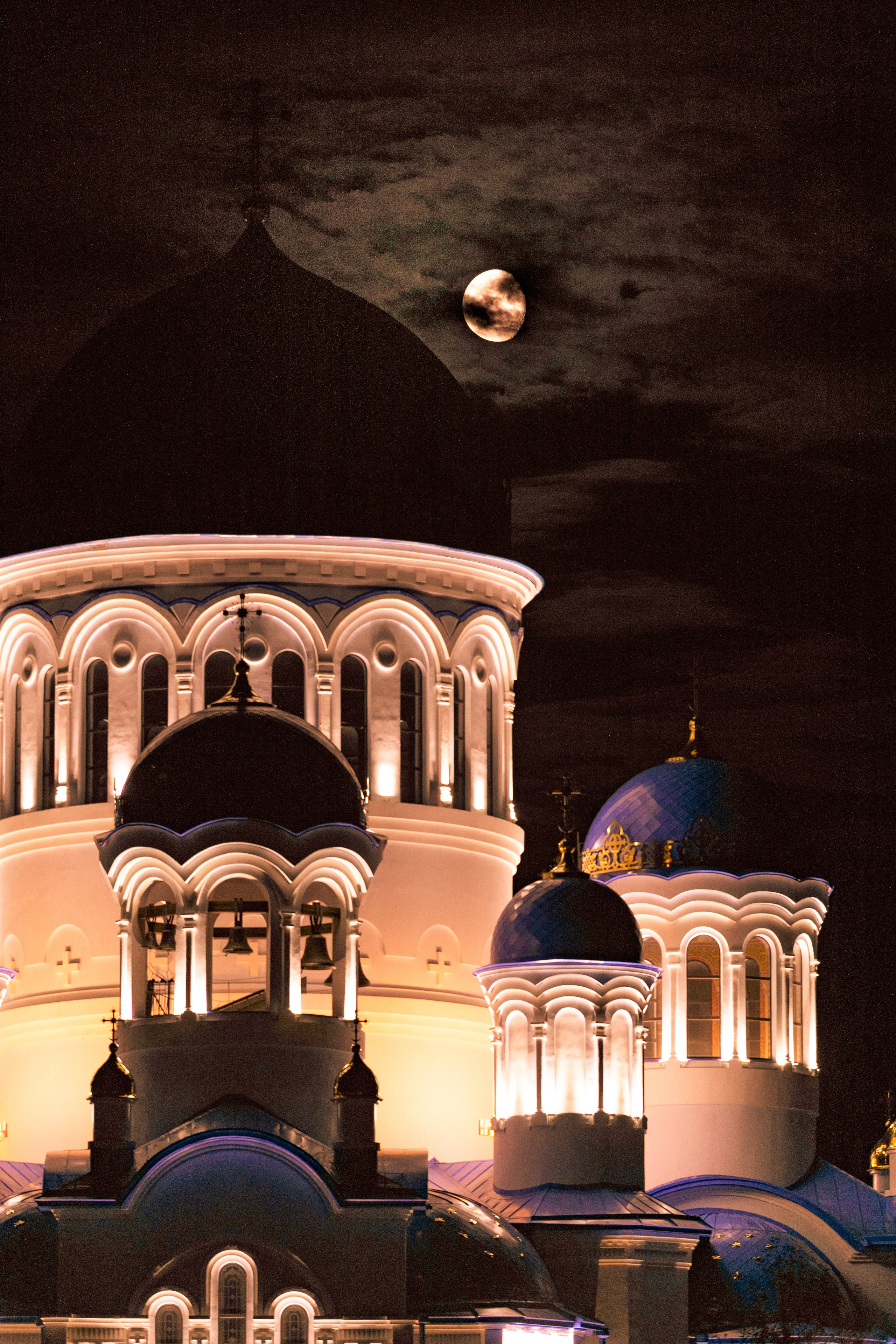 Город в ночи. Фотограф Елена Вишневская (Ушакова) Нефтеюганск, Сургут, Тюмень