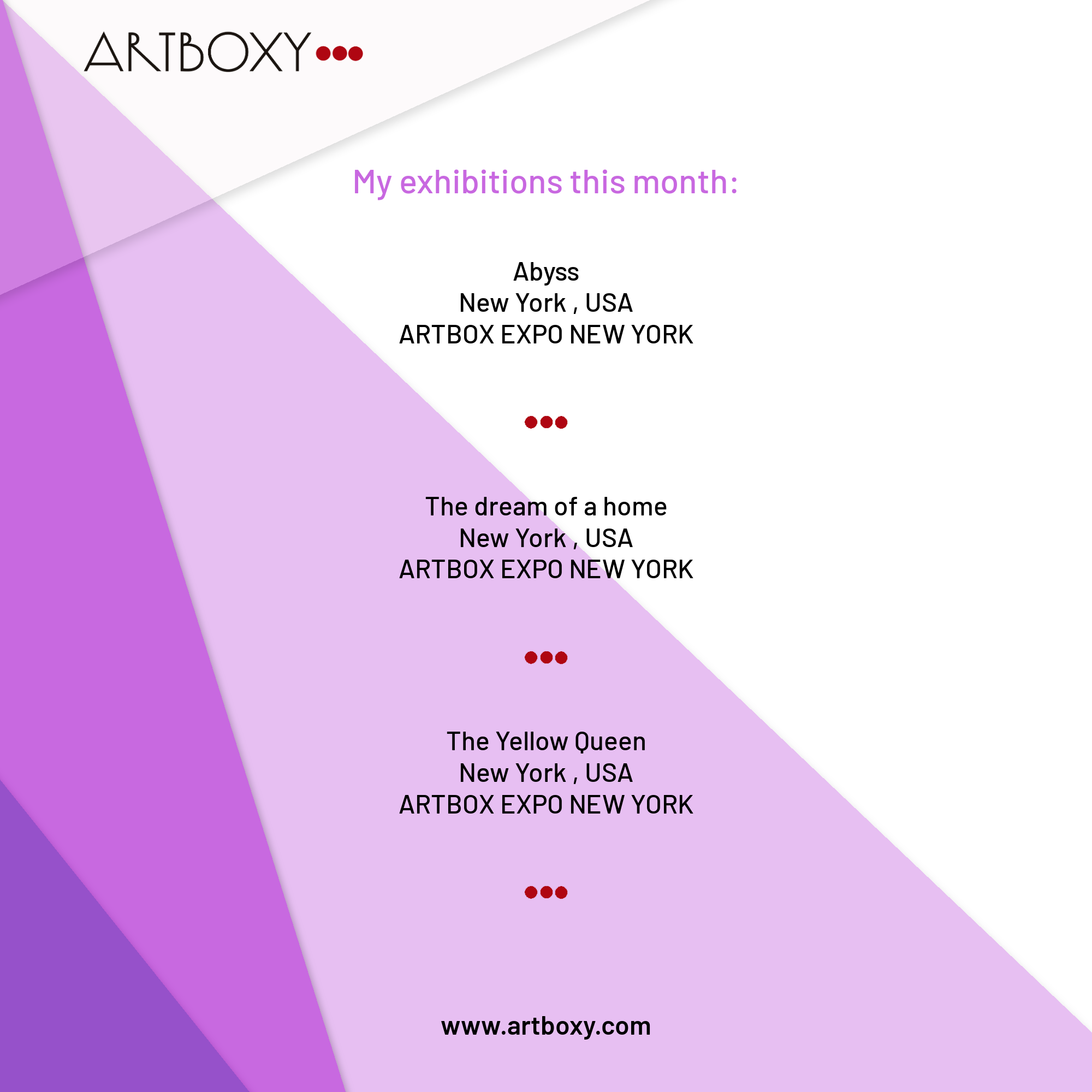 Exhibitions. Author’s fine art prints with international delivery