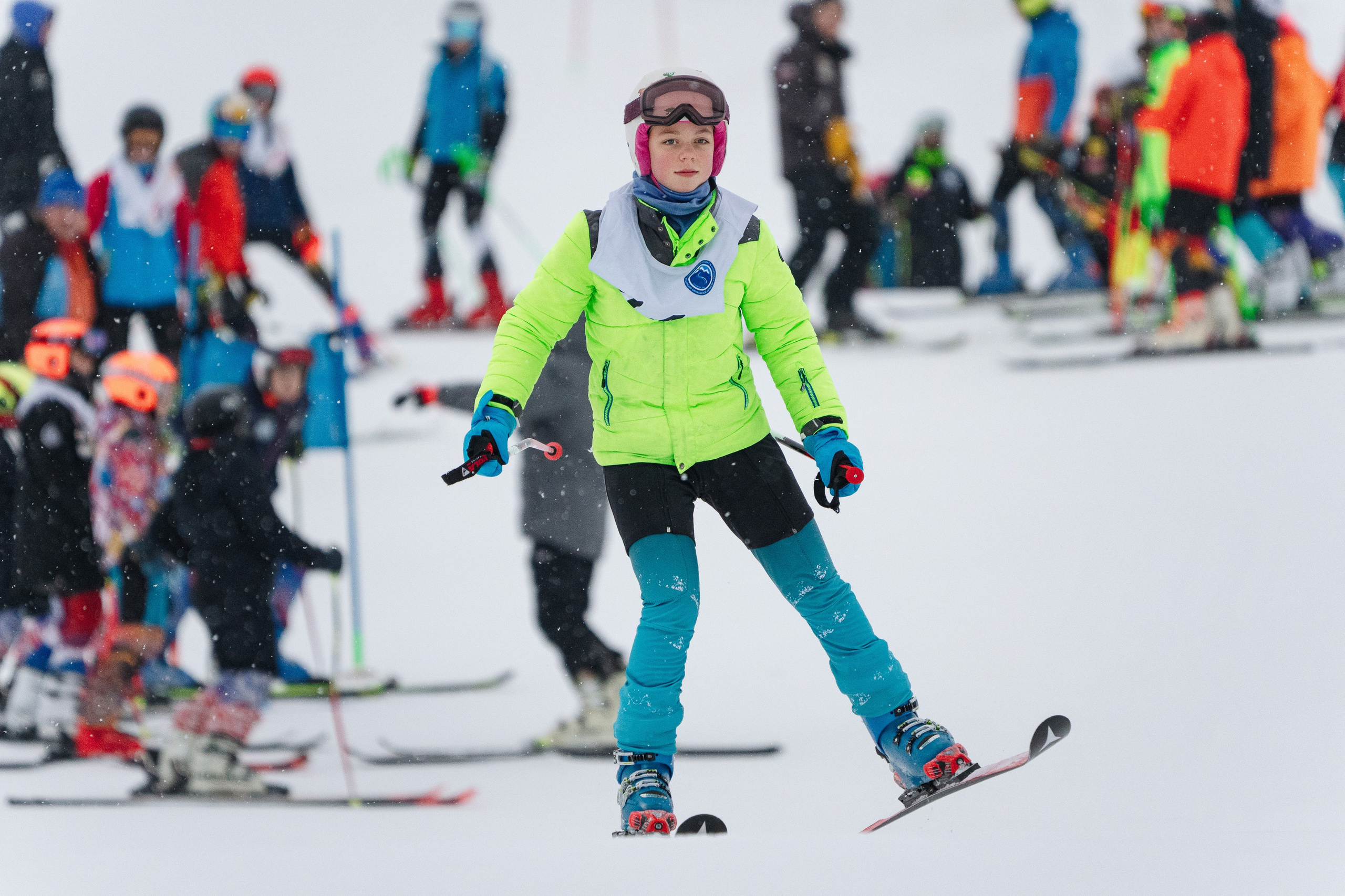 Горные лыжи. Первенство Центрального Федерального Округа. GS U14 Шуколово. Фотограф Студитский Евгений