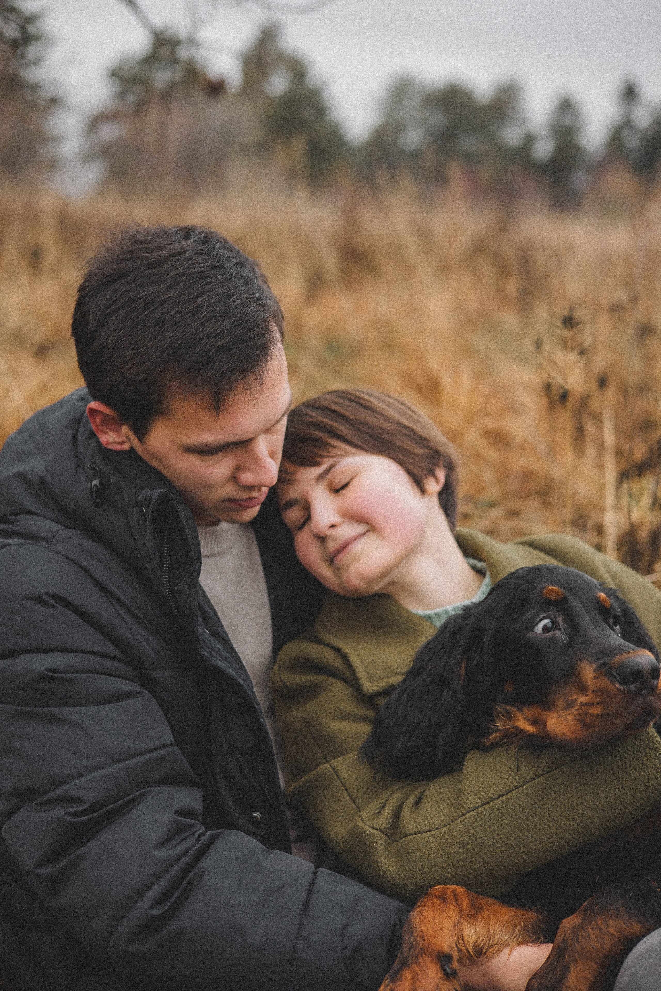 Даша, Глеб, Барс и Бруно. Фотограф-анималист Богданова Полина
