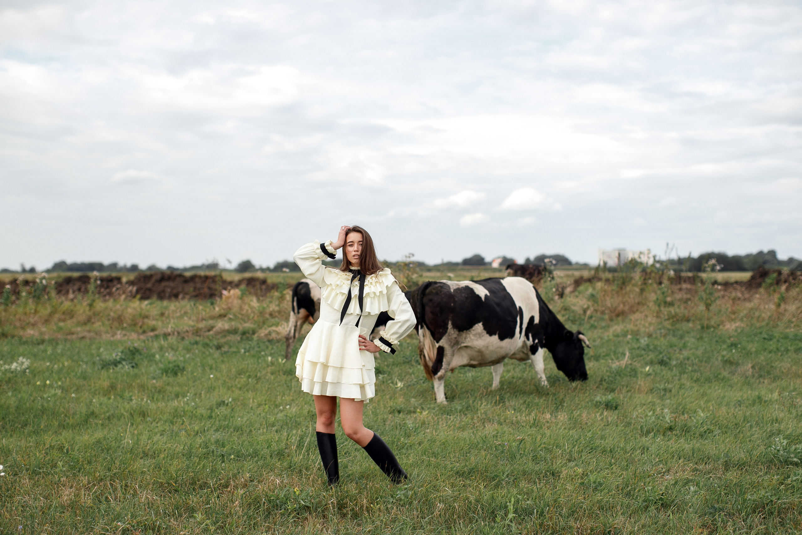 Фотосессия Полины у маяка. Свадебный фотограф Москва