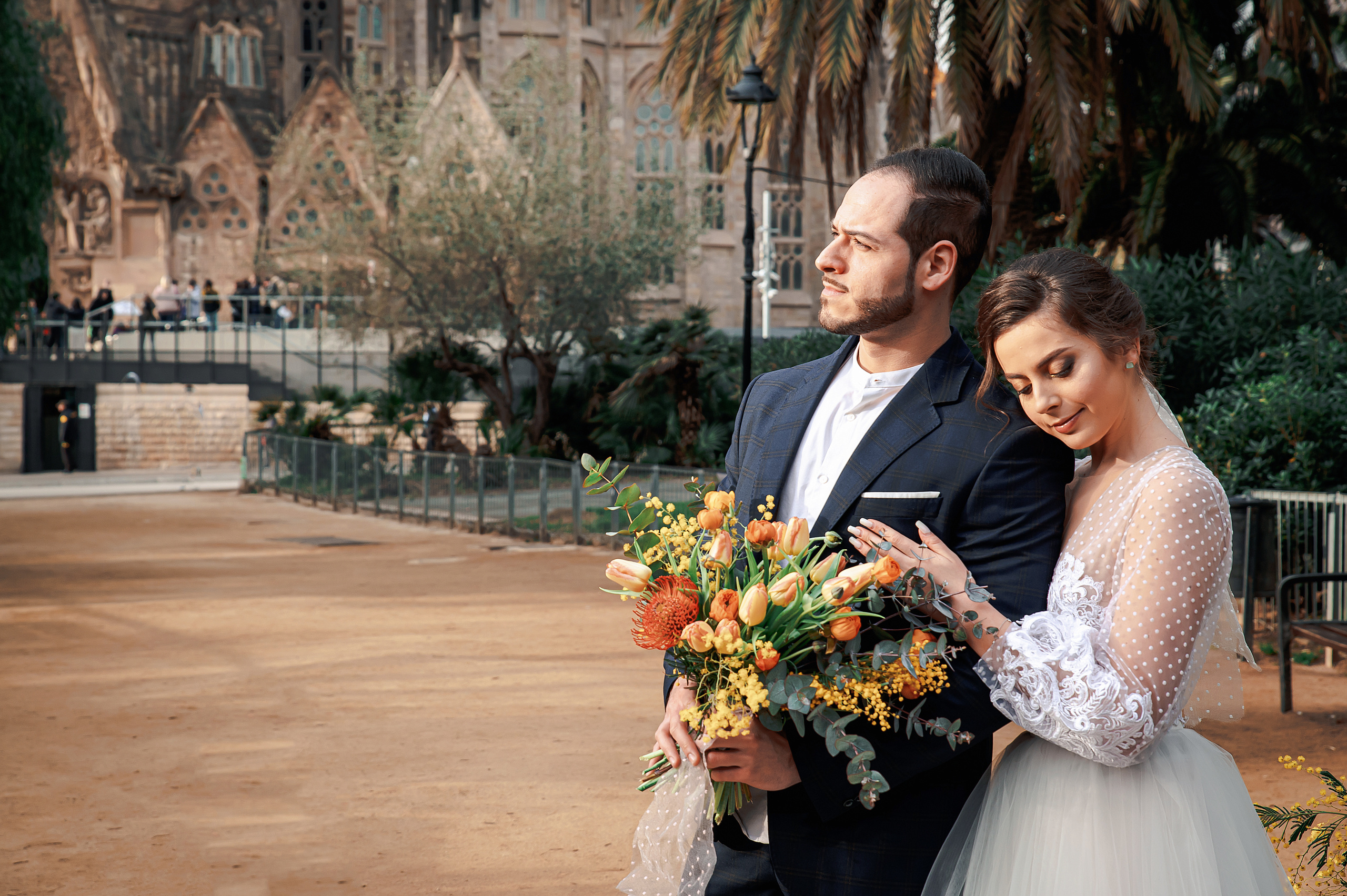 Выездная регистрация в Барселоне. Свадебный и семейный фотограф в Москве и Европе Евгения Амелина