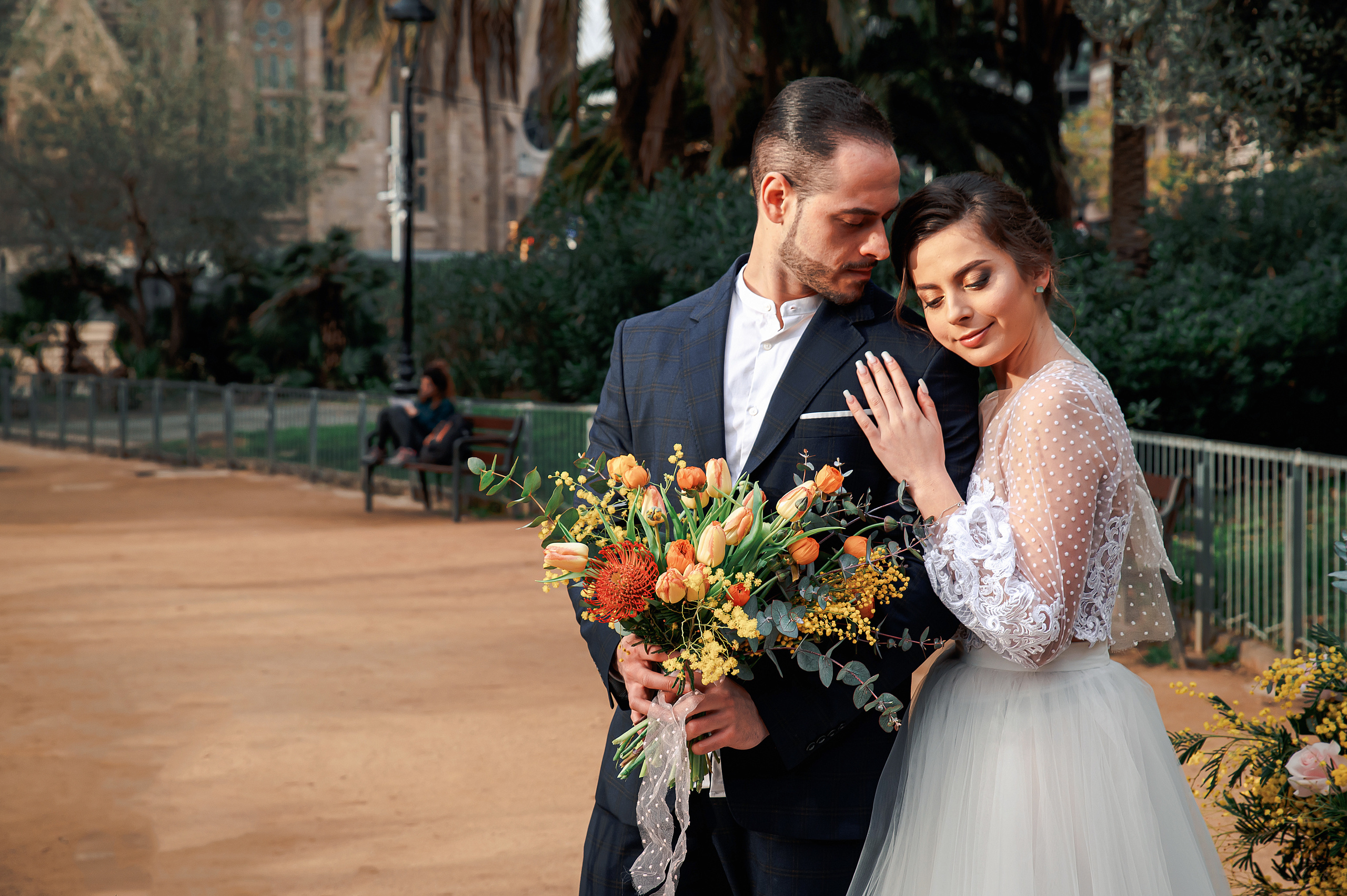 Выездная регистрация в Барселоне. Свадебный и семейный фотограф в Москве и Европе Евгения Амелина