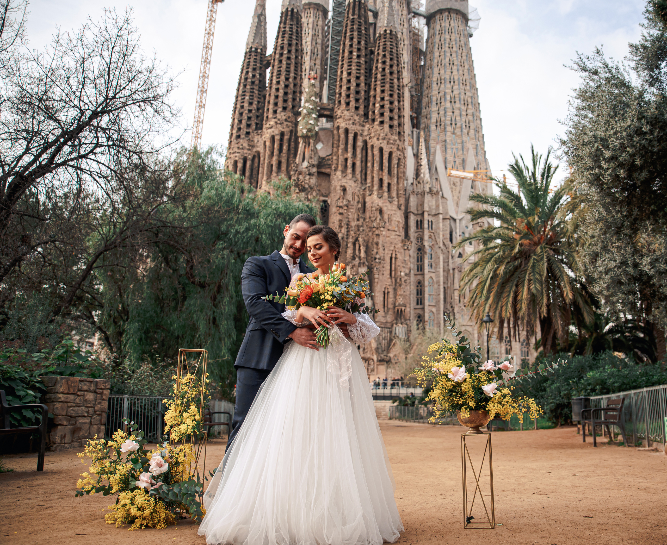 Выездная регистрация в Барселоне. Свадебный и семейный фотограф в Москве и Европе Евгения Амелина