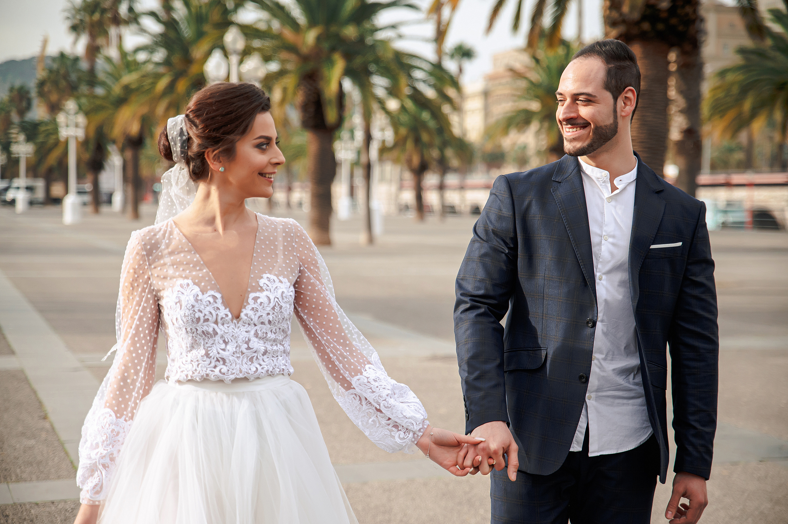 Выездная регистрация в Барселоне. Свадебный и семейный фотограф в Москве и Европе Евгения Амелина