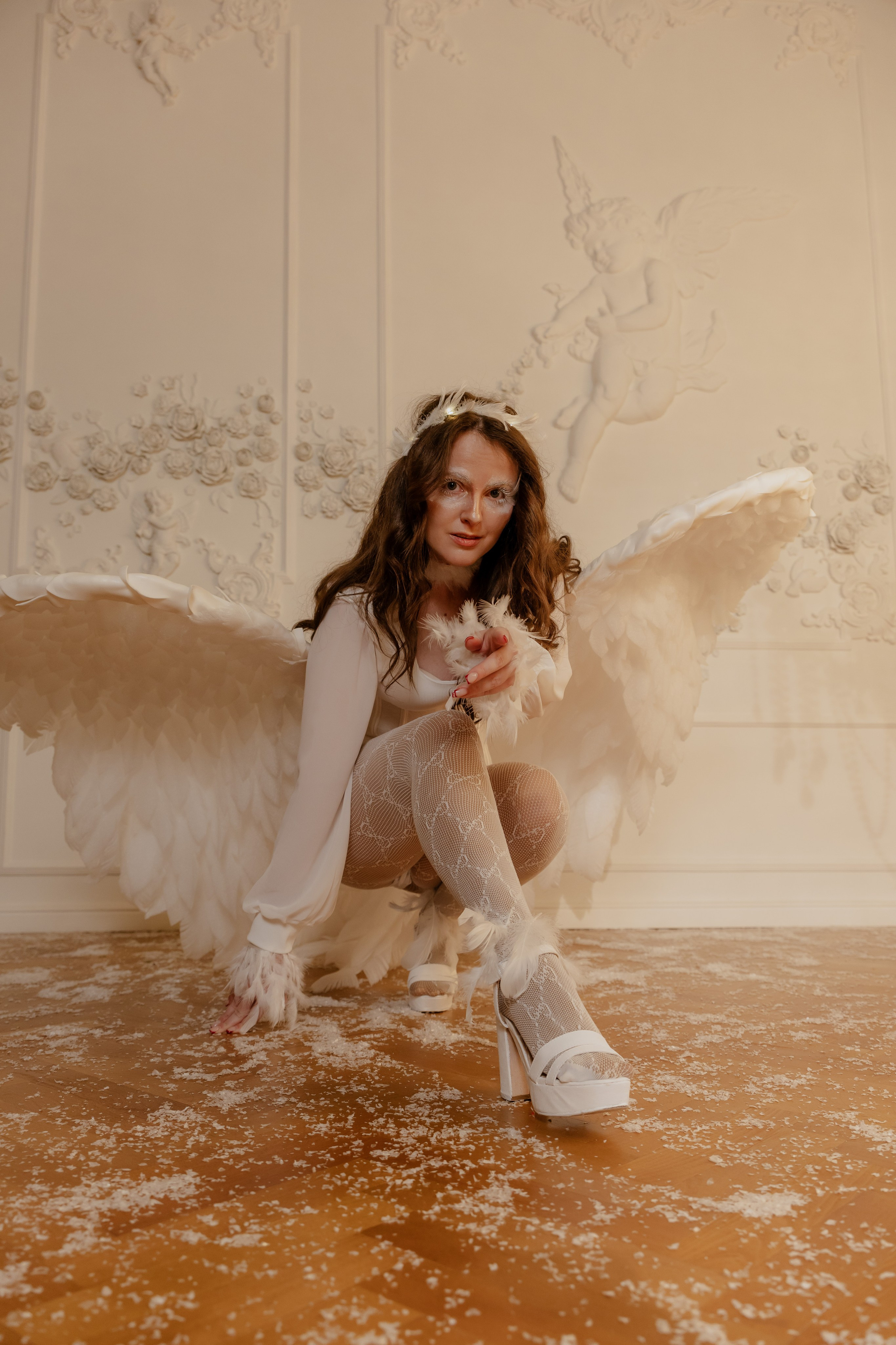 Фотосессия с крыльями ангела. Фотограф в Новосибирске Екатерина Васильева