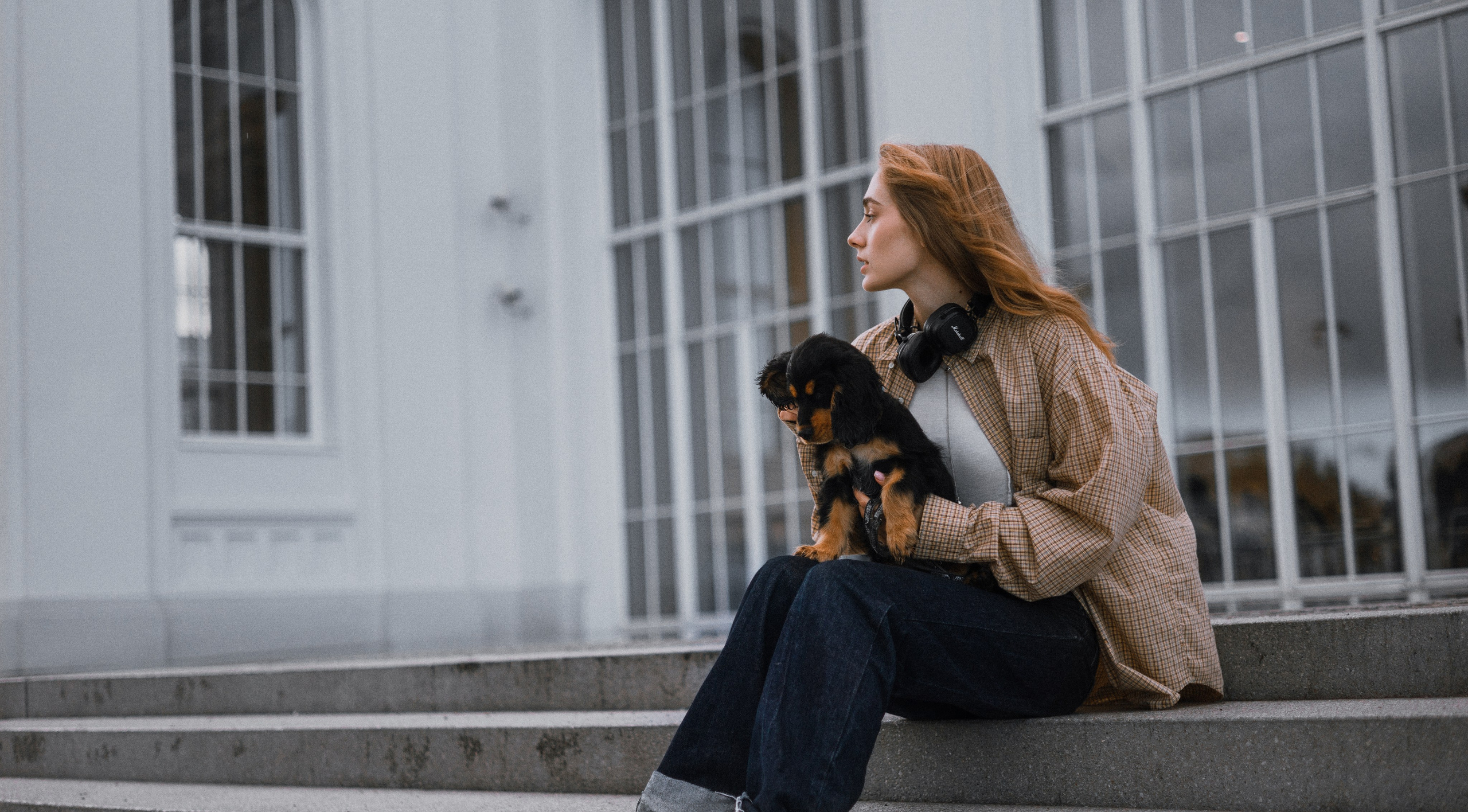 Аня и Ривер. Фотограф-анималист Богданова Полина