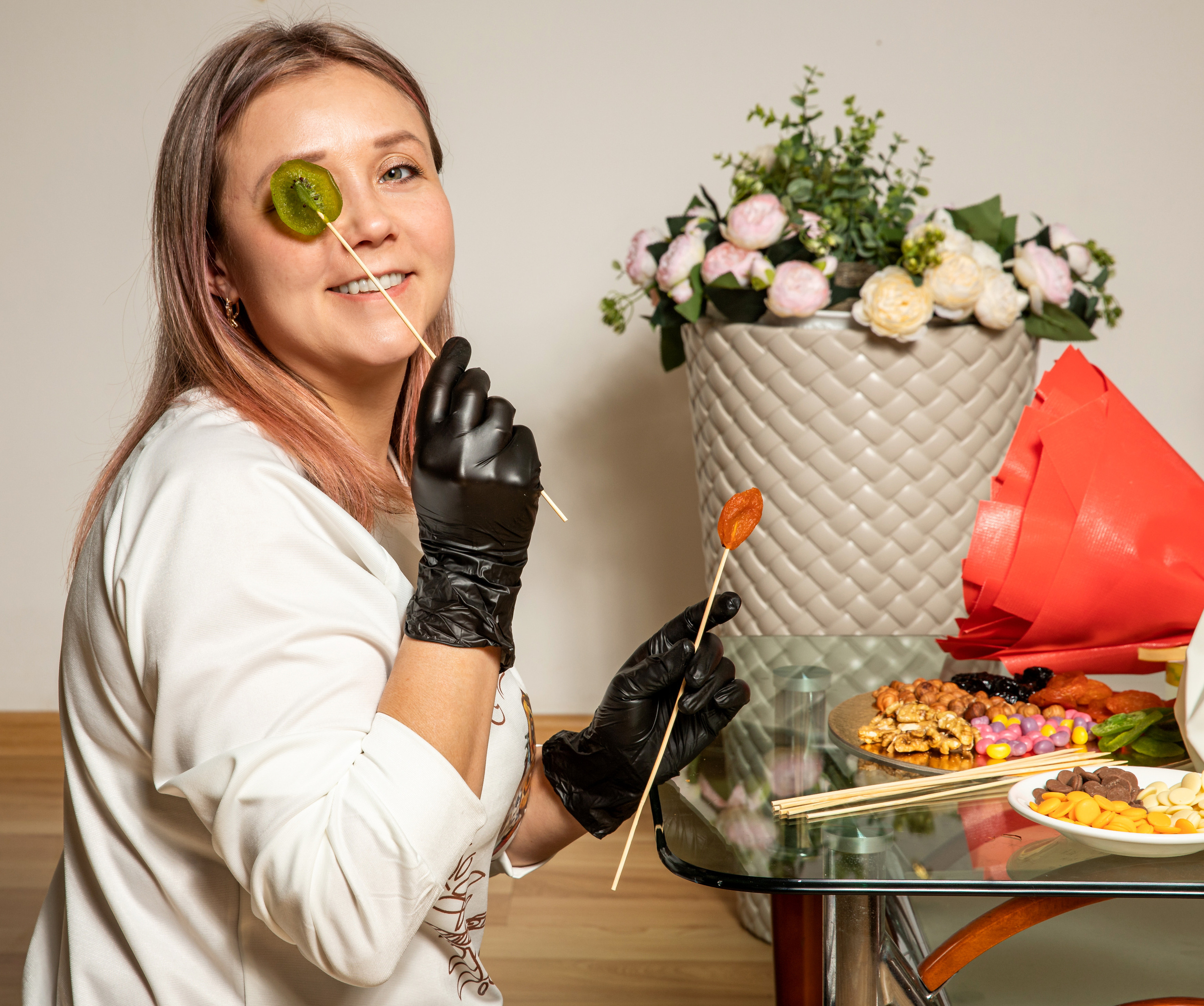 Контент-фотосессия  — съедобный букет. Детский семейный фотограф в г. Находка Ольга Коваленко, фотостудия Memories