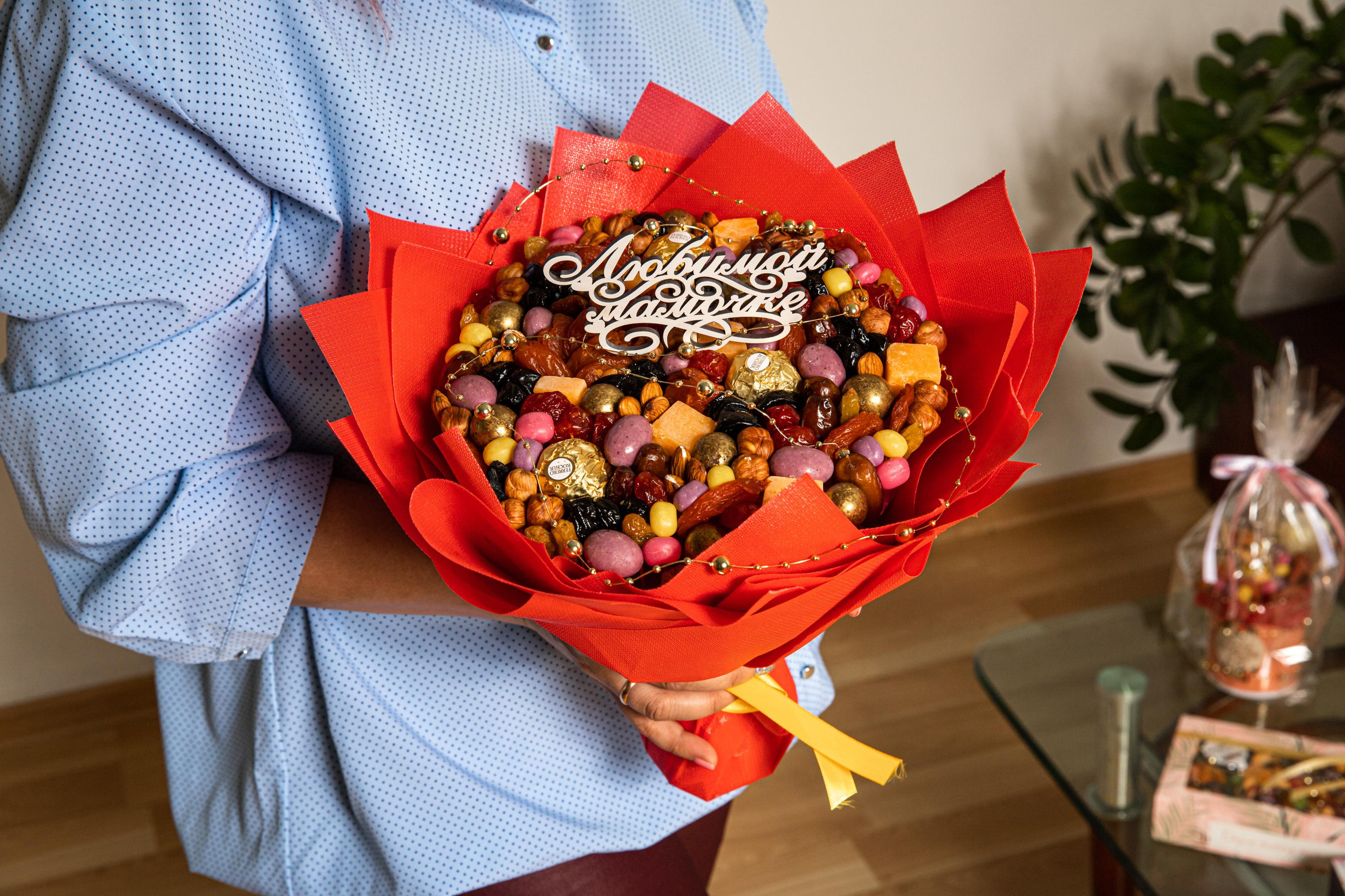 контент-фотосессия  — съедобный букет