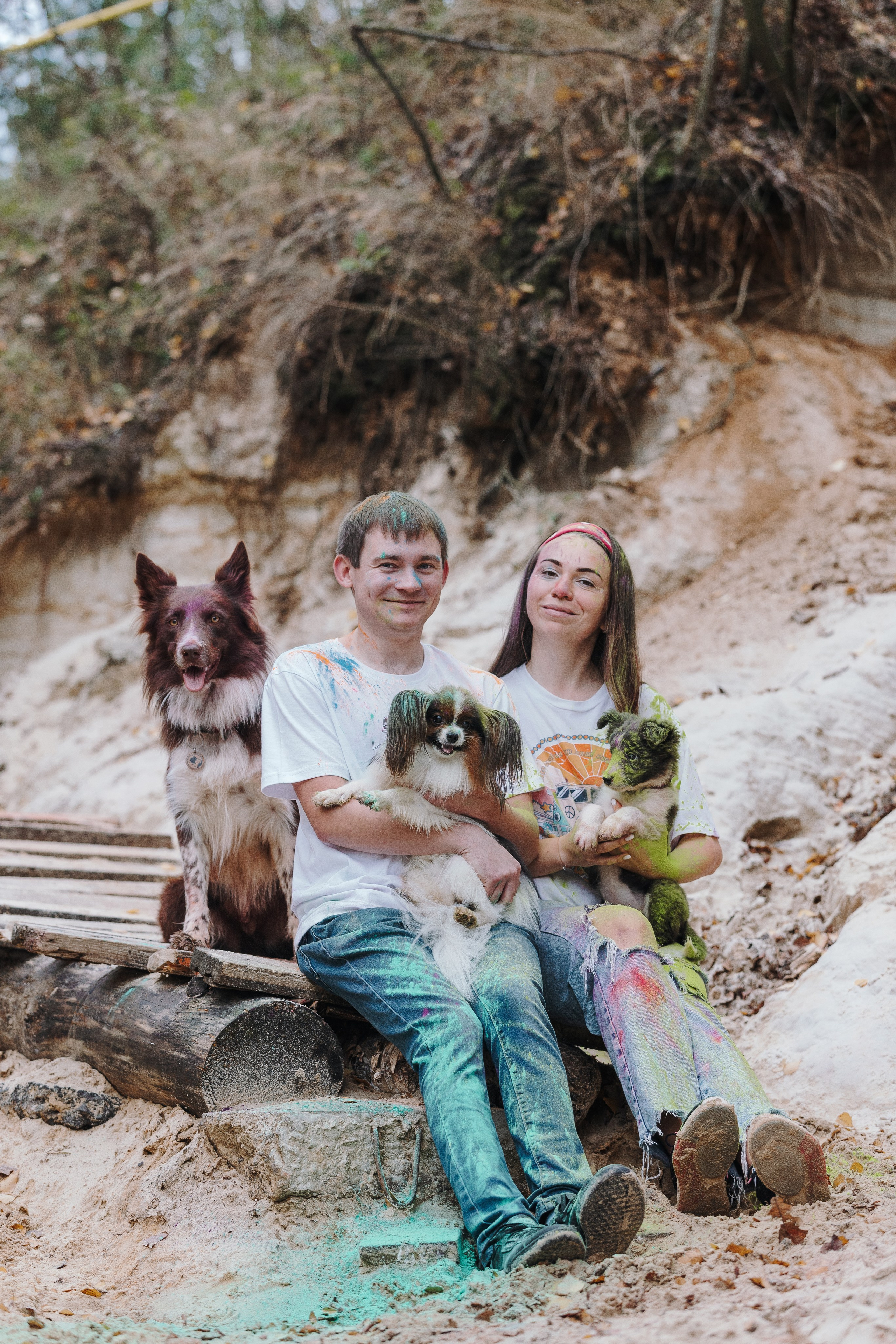 Краски холи. Фотограф анималист Кристина Карпова, Москва