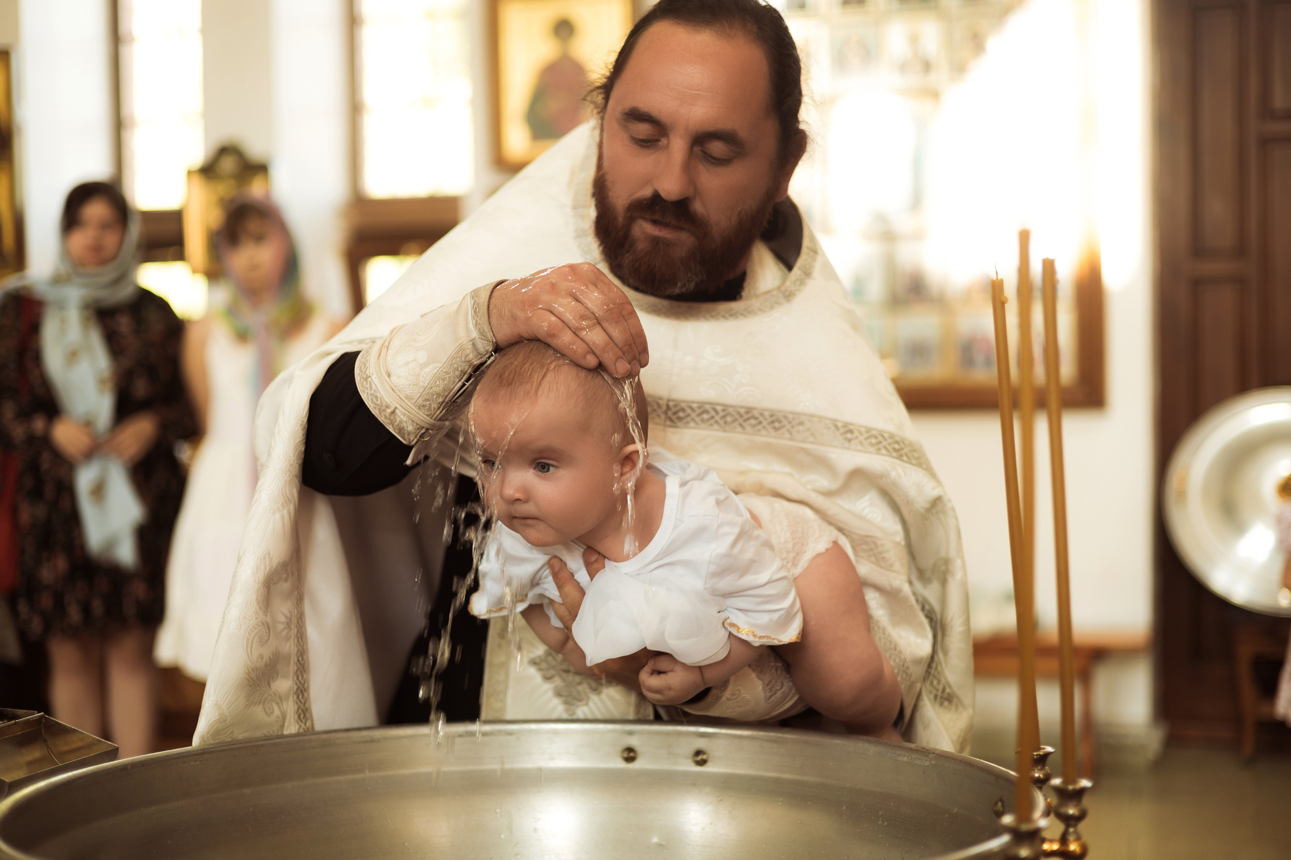Таинство крещения. Фотограф новорожденных Саратов