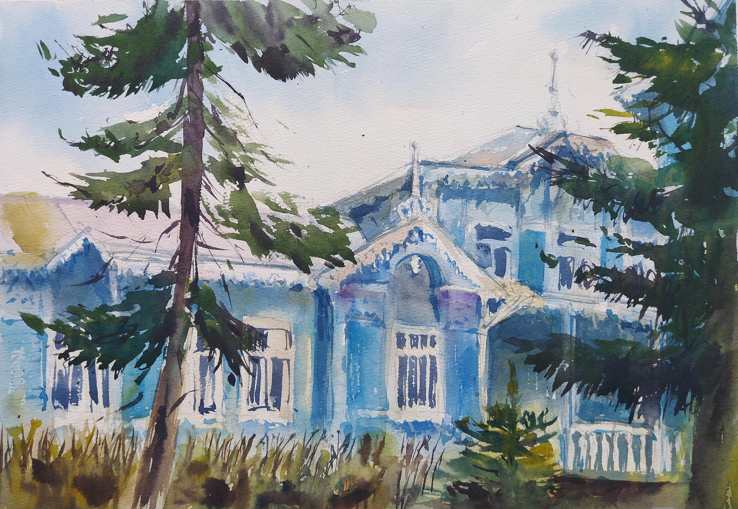 The Russian-German House | Tomsk, Russia | July 2024 | ~A3 | 26 x 38 cm | N/a