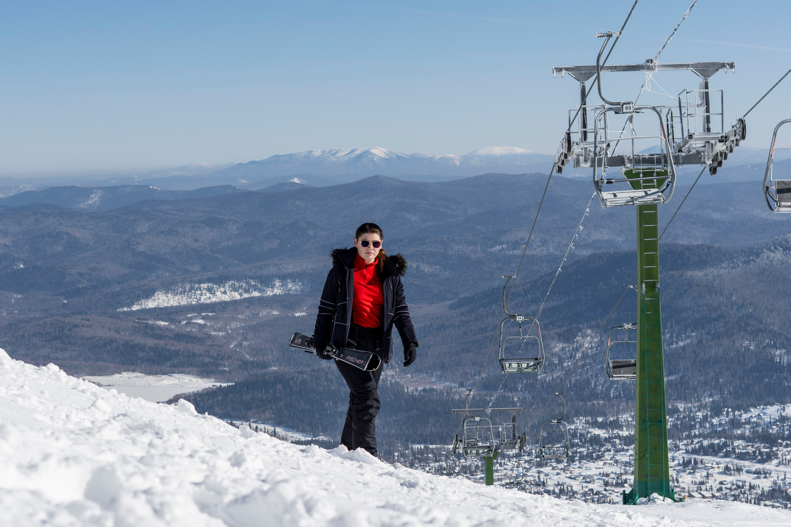Фотосессия на вершине. Анастасия Паршукова — фотограф Шерегеш Новосибирск