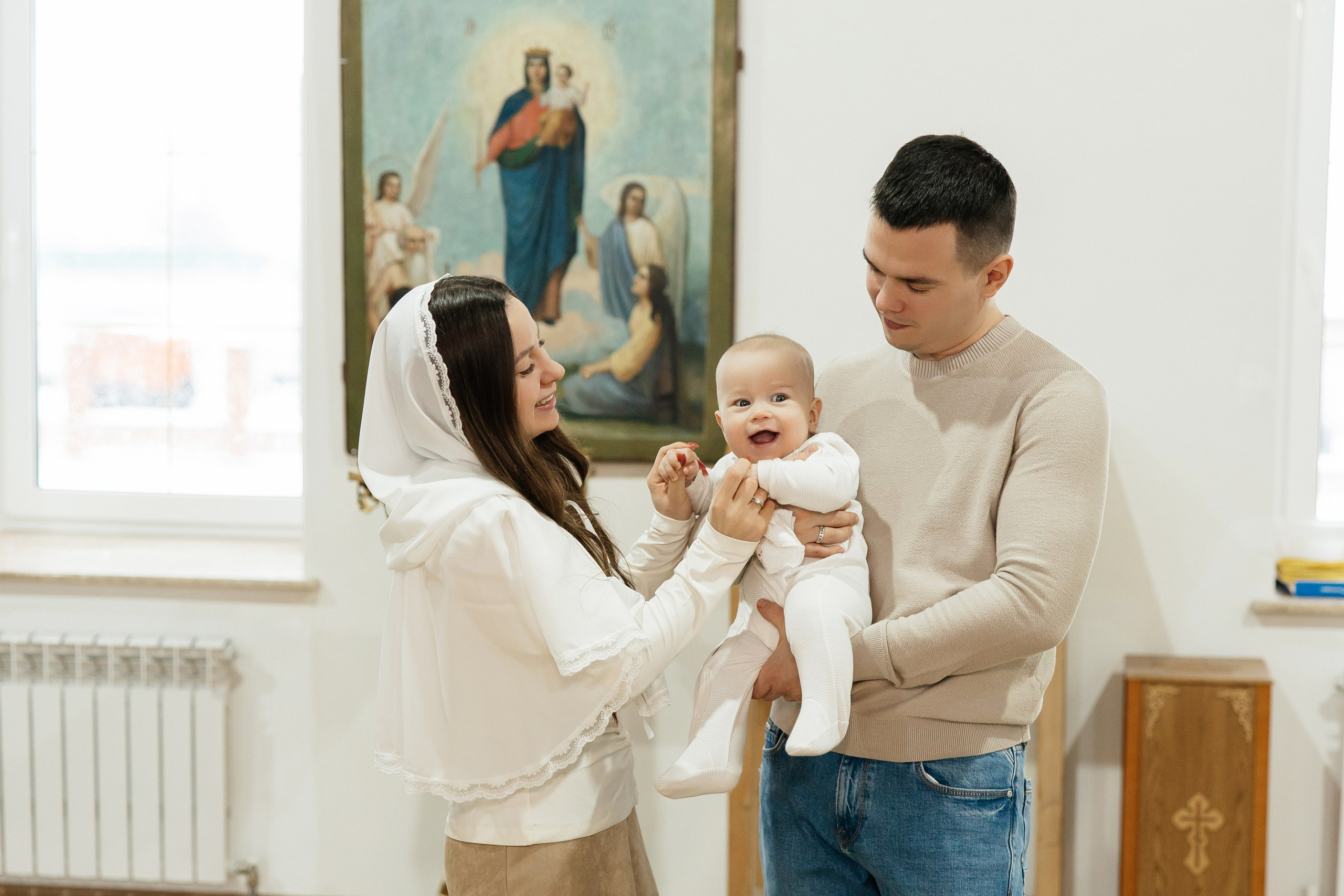 Таинства Крещения Мирона и Владимира. Семейный фотограф в Рязани и Рязанской области