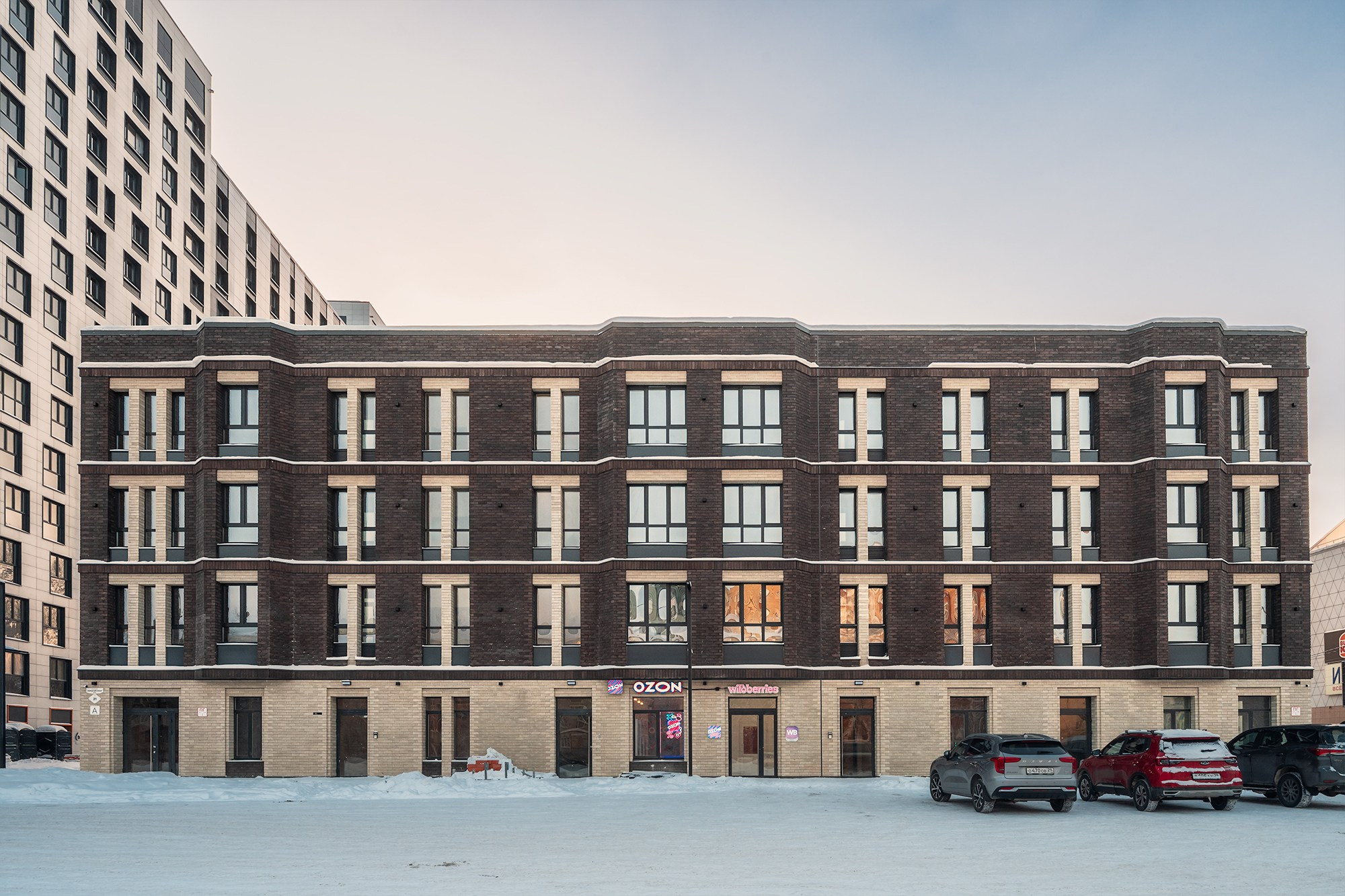 Фасад жилого комплекса	CITY RESIDENCE by AKVILON, г. Архангельск , фотограф Александр Ермолин Архангельск