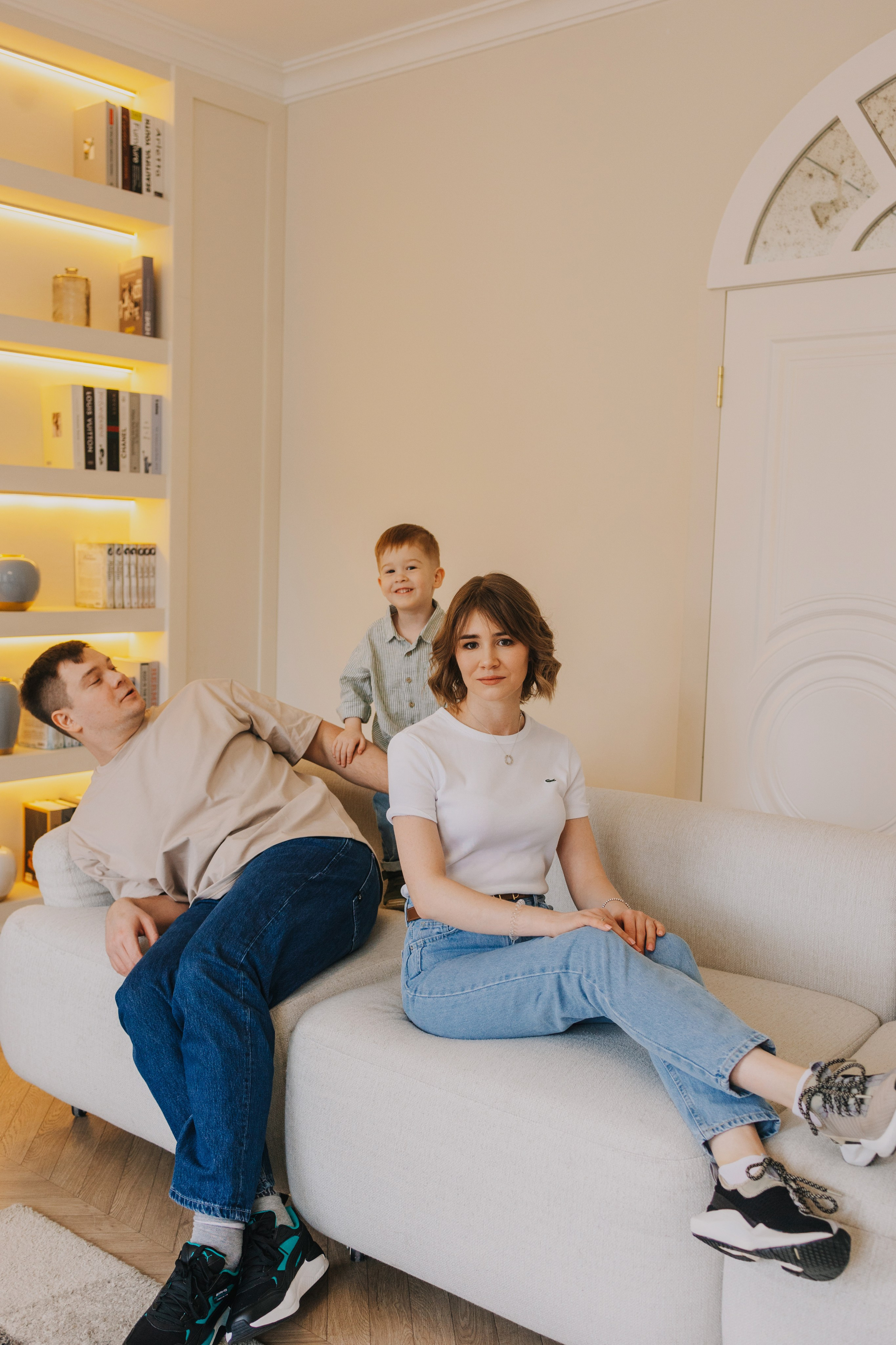 Большая семья. Домашняя фотосессия