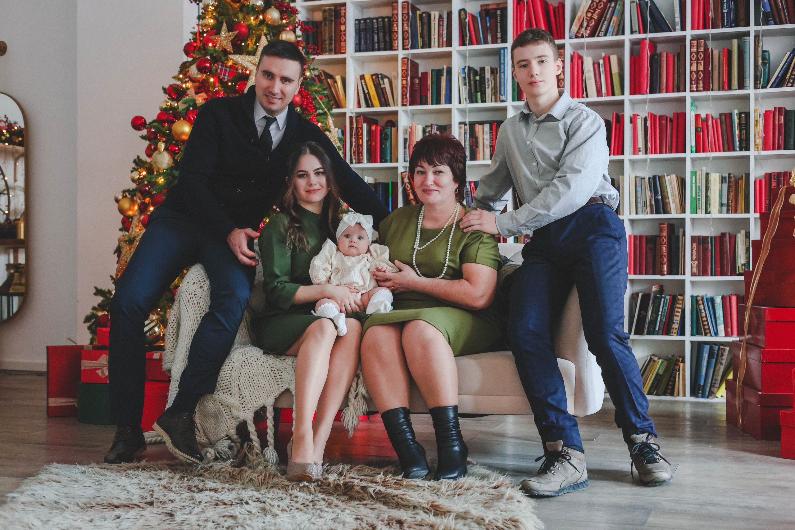 Новогодняя история «Светлана и ее семья». Фотограф в Москве Анастасия Калинина
