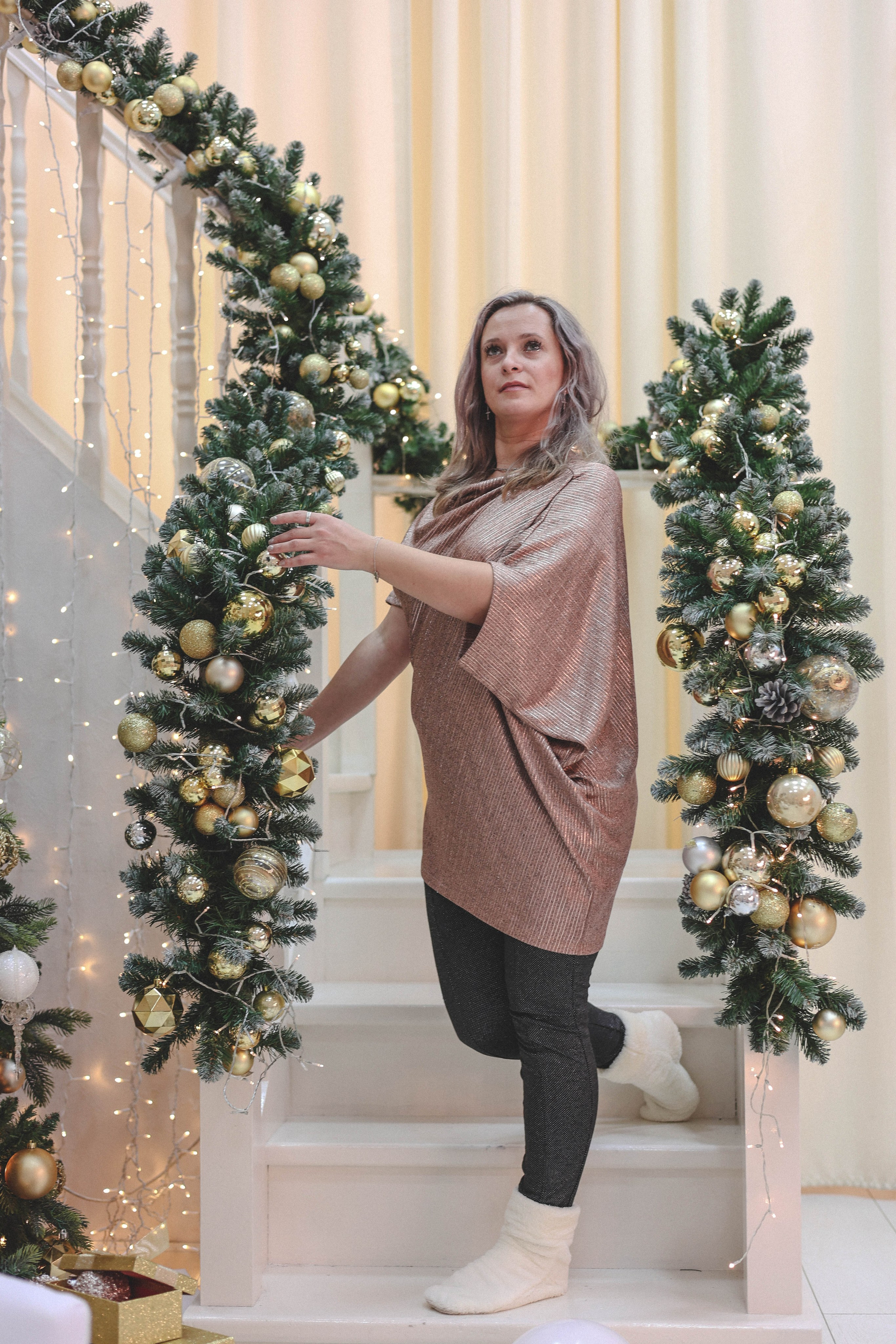 Новогодняя история «Ирина и ее семья». Фотограф в Москве Анастасия Калинина