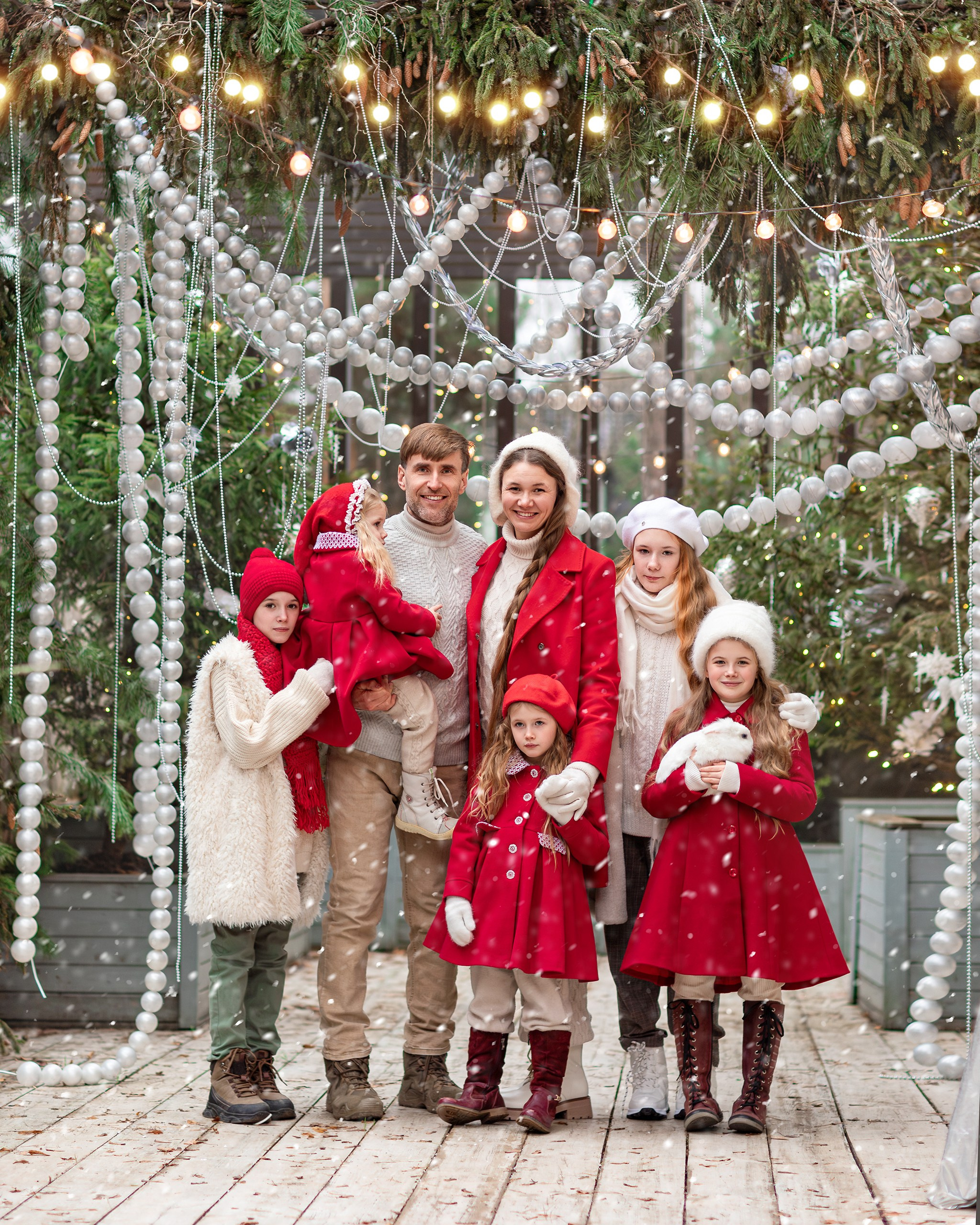 Новогодняя семейная съемка. Детский и семейный фотограф Елена Михайлова в Москве
