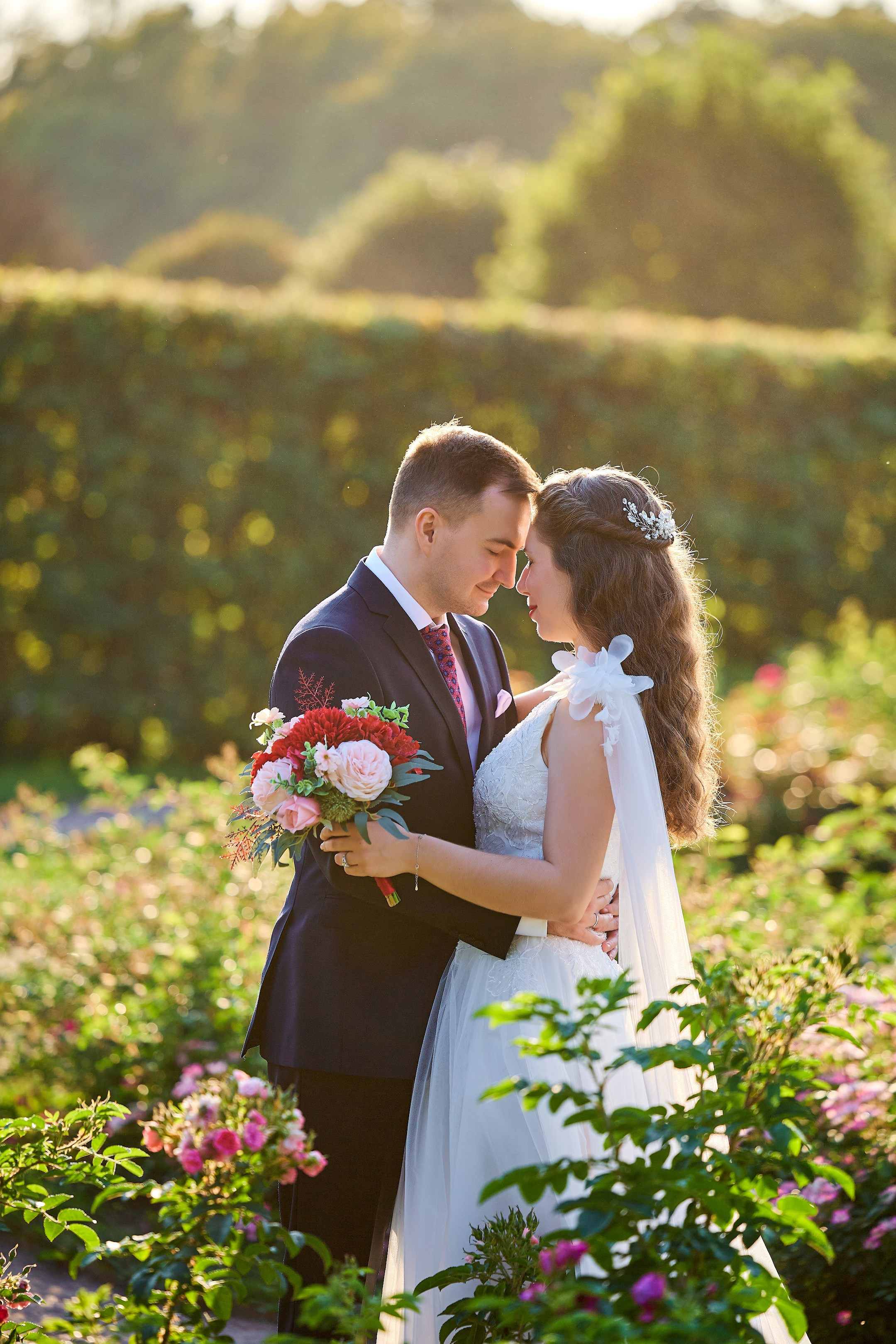 Свадебная фотосессия в Кусково. Свадебный фотограф Сергей Колбинский