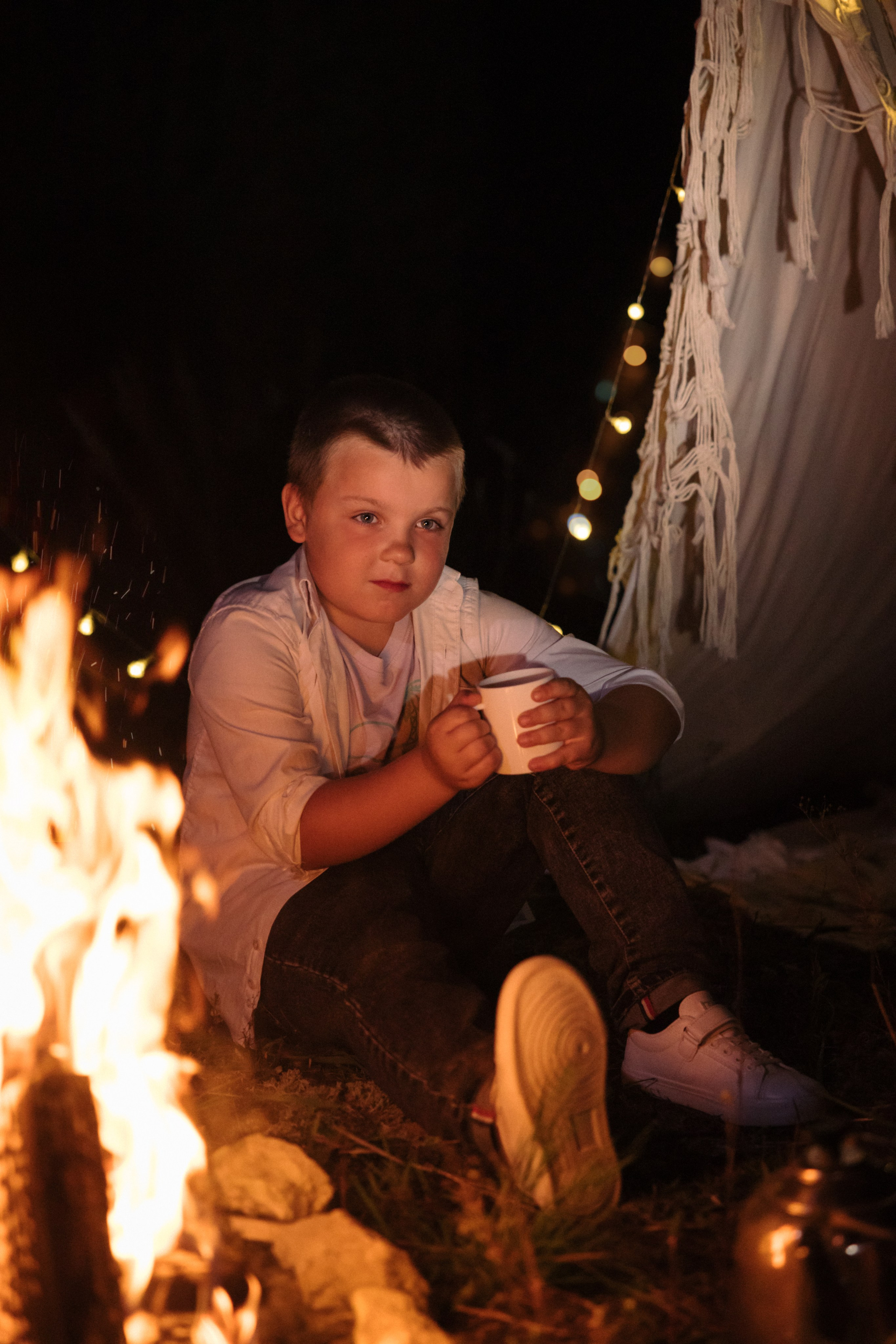 Посиделки у костра. Семейный и детский фотограф г. Москва Супрунова Кристина