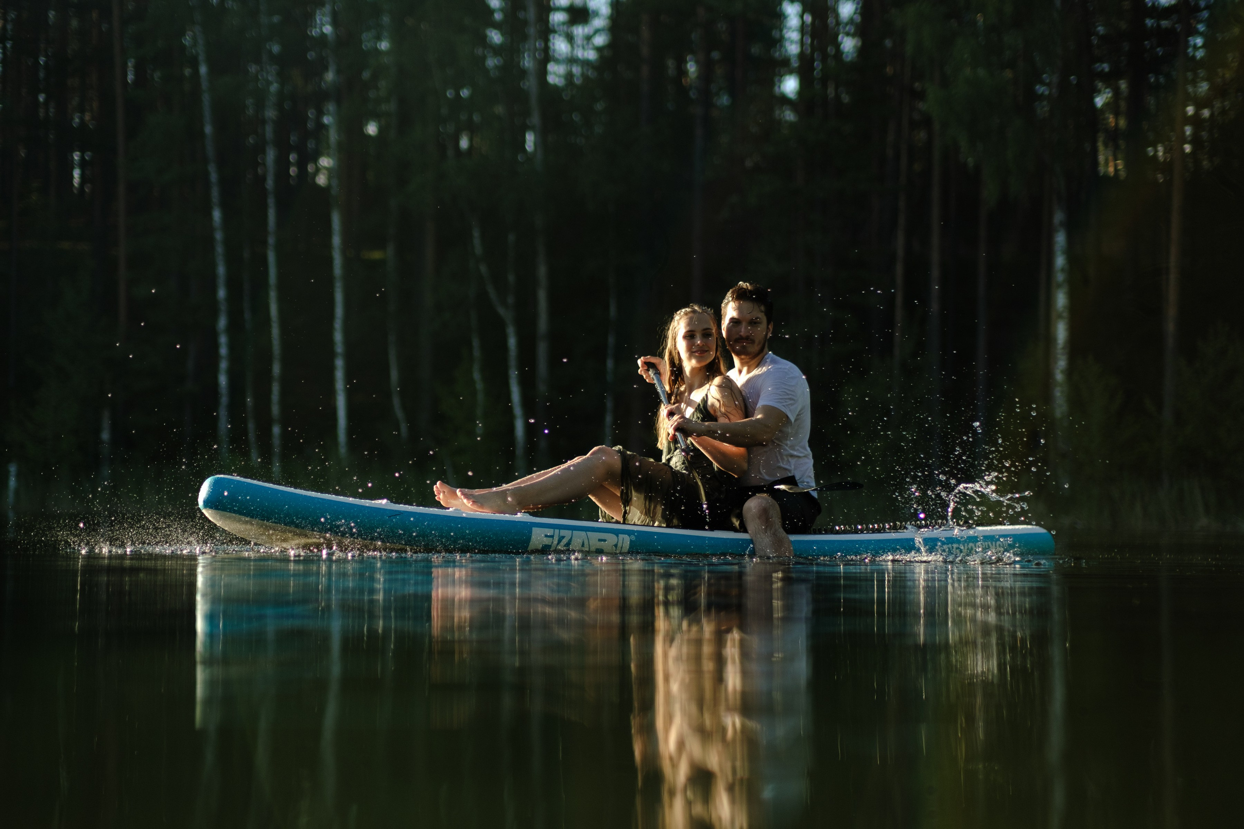 Петя и Лина, на сапах. Интерьерный фотограф и видеограф в Санкт-Петербурге Вадим Балбашевский