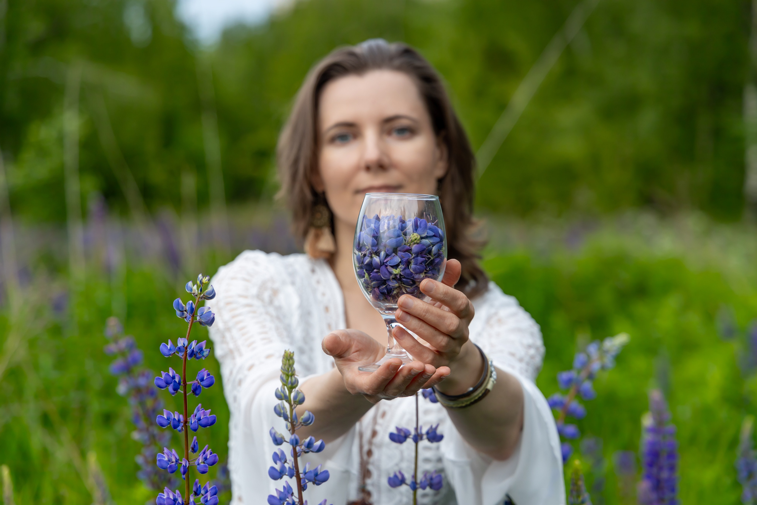 Фотосессия в люпинах. Репортажный, семейный и студийный фотограф в Москве Демин Алексей