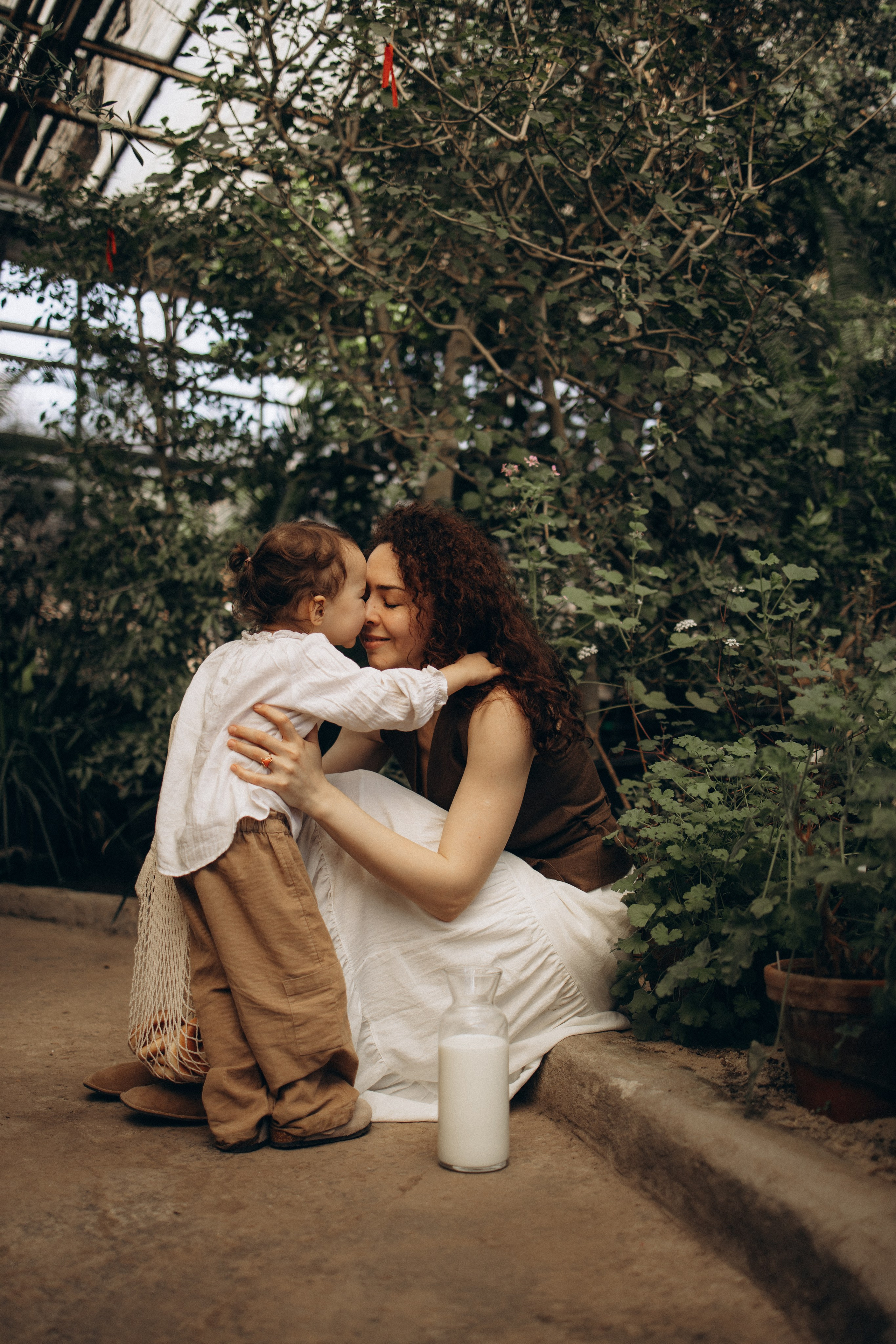 Прогулка по оранжерее. Семейный фотограф в Москве Ксения Аганина