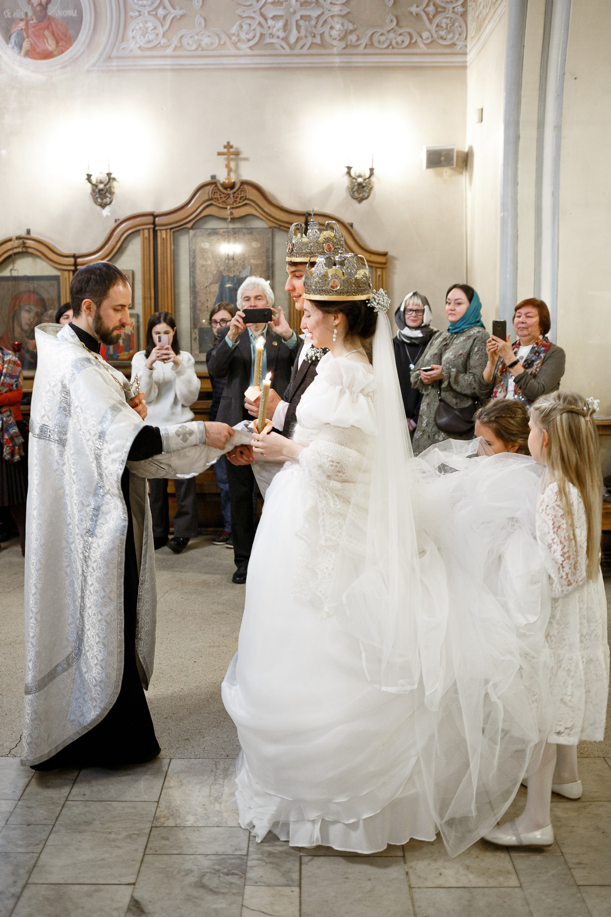 Венчание в храме Космы и Дамиана в Шубине