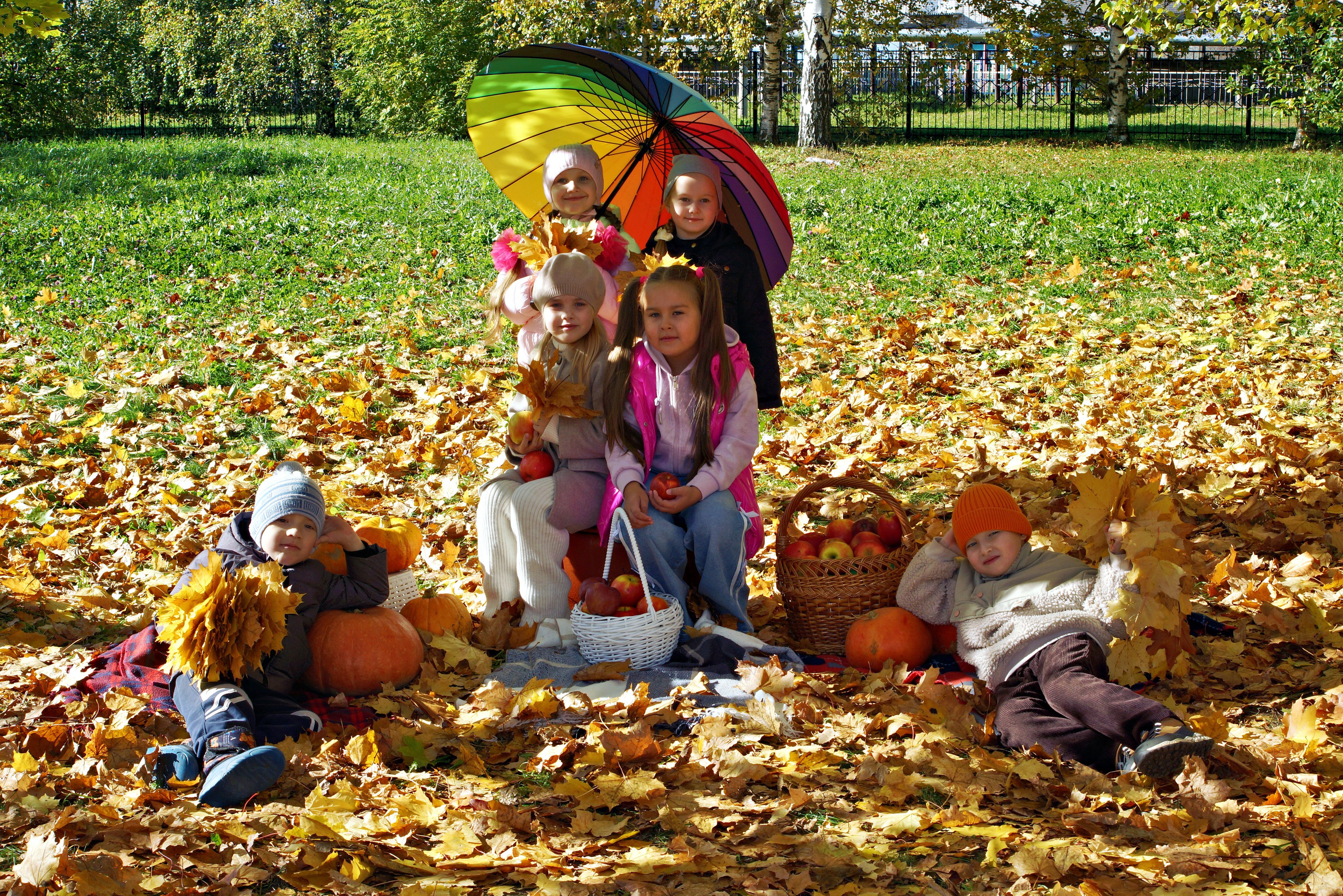 Осенняя фотосессия в детском саду г. Йошкар-Ола