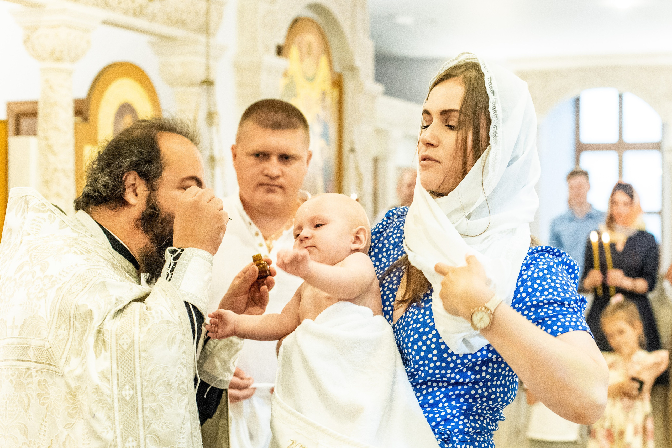 Крещении Ксении. Фотограф Юлия Попова