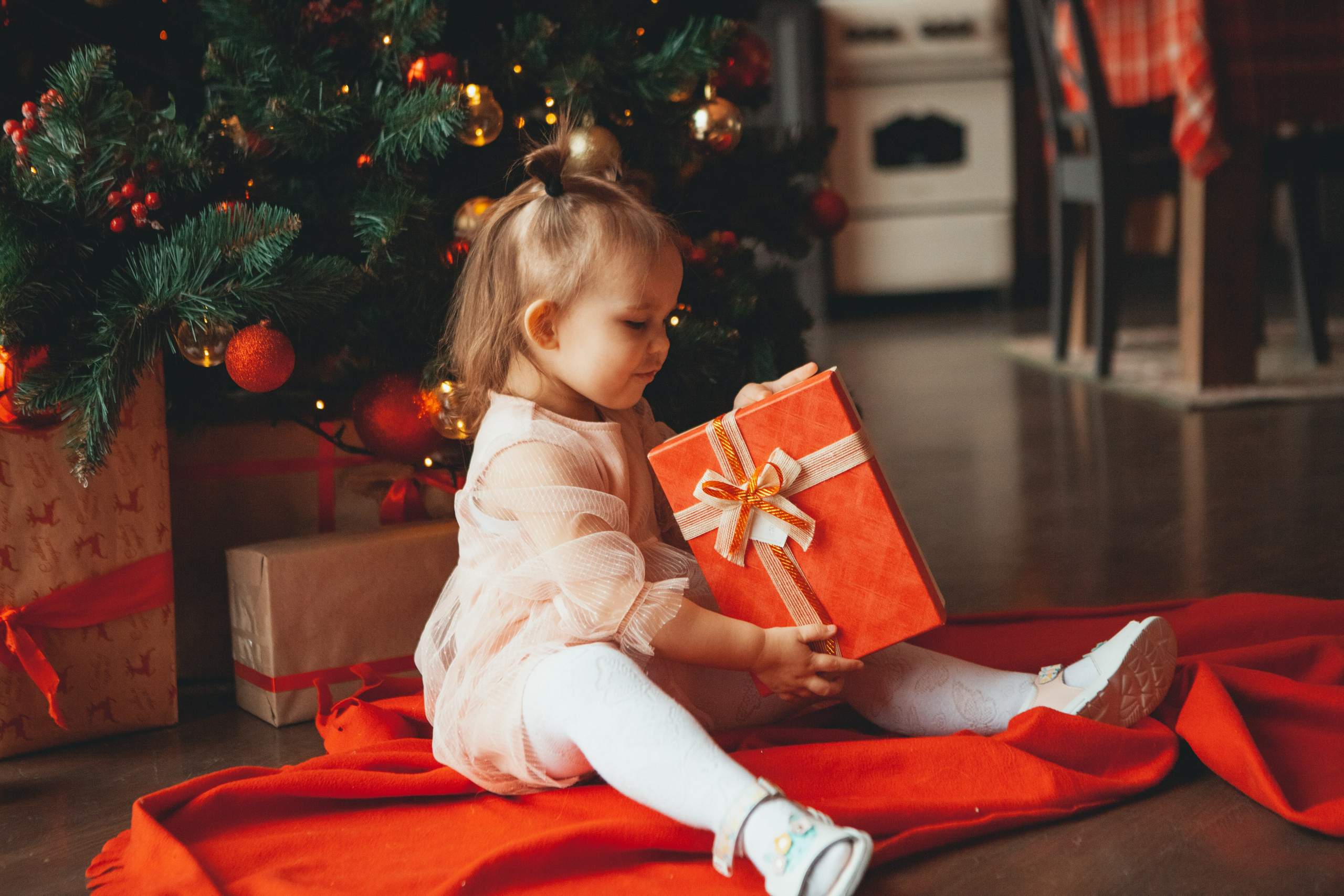Новогодняя семейная фотосессия в студии. Фотограф Ольга Ефремова