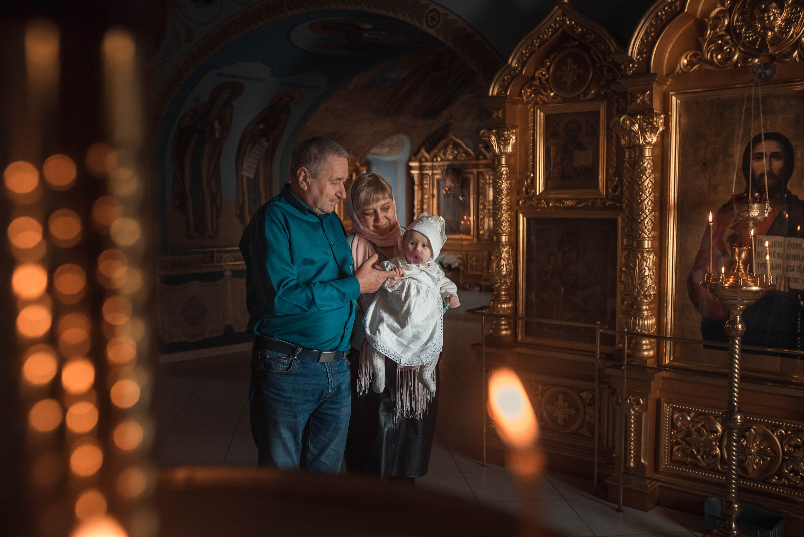 Крещение Екатерины в Троицком соборе Саратова. Фотограф на крещение в Саратове Марина Грушина