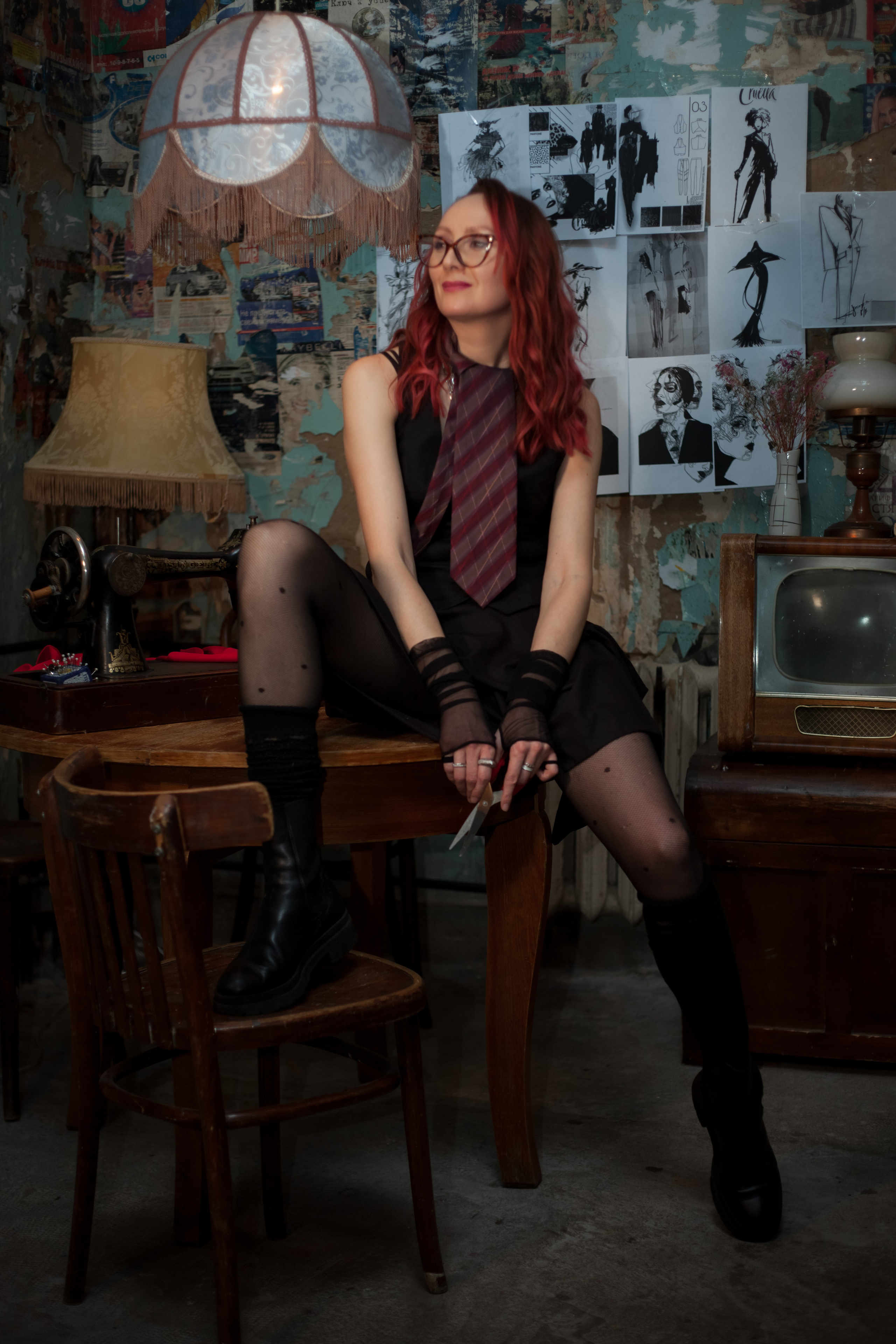 Репортаж Fashion Network Party в стиле Круэлла де Виль