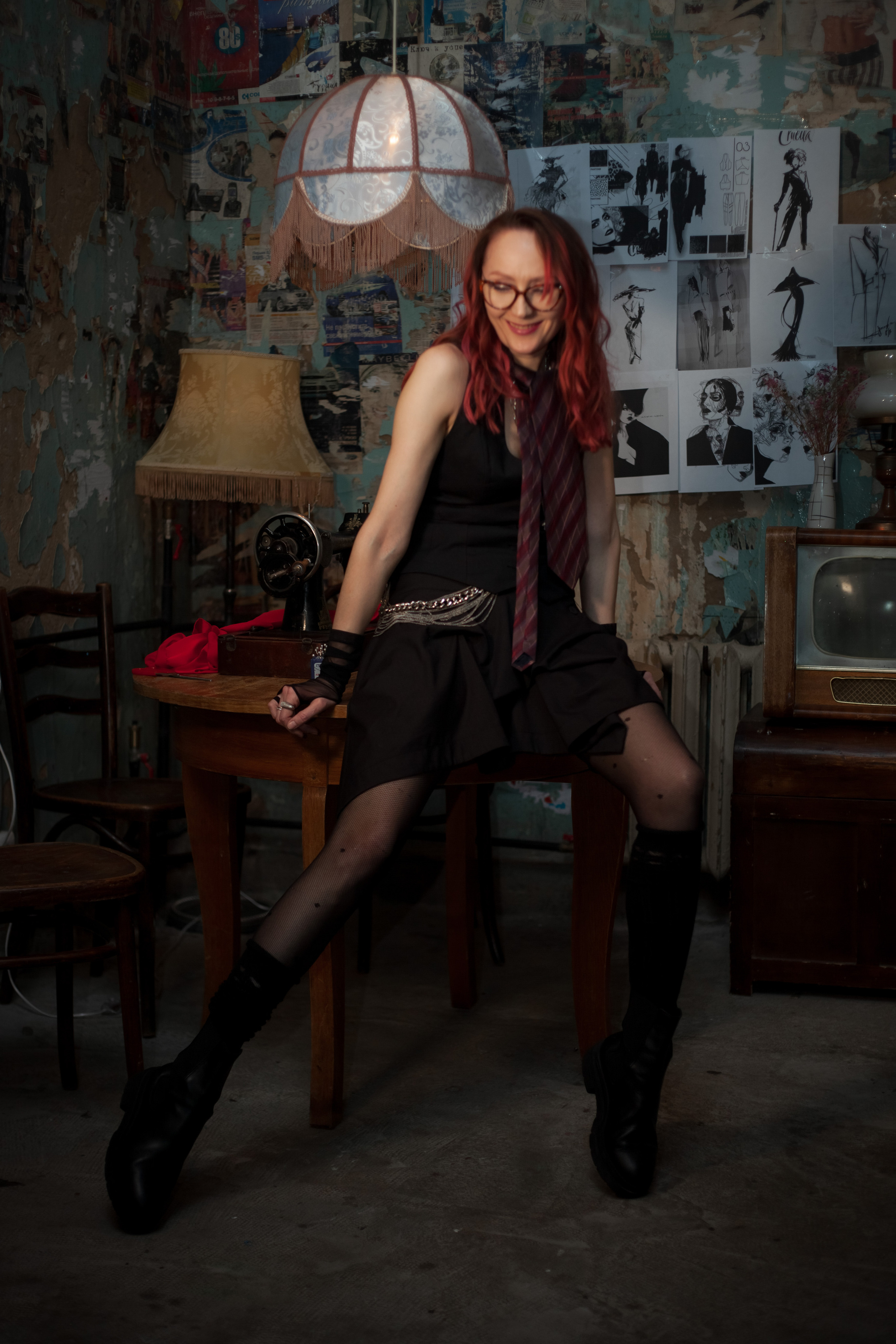 Репортаж Fashion Network Party в стиле Круэлла де Виль