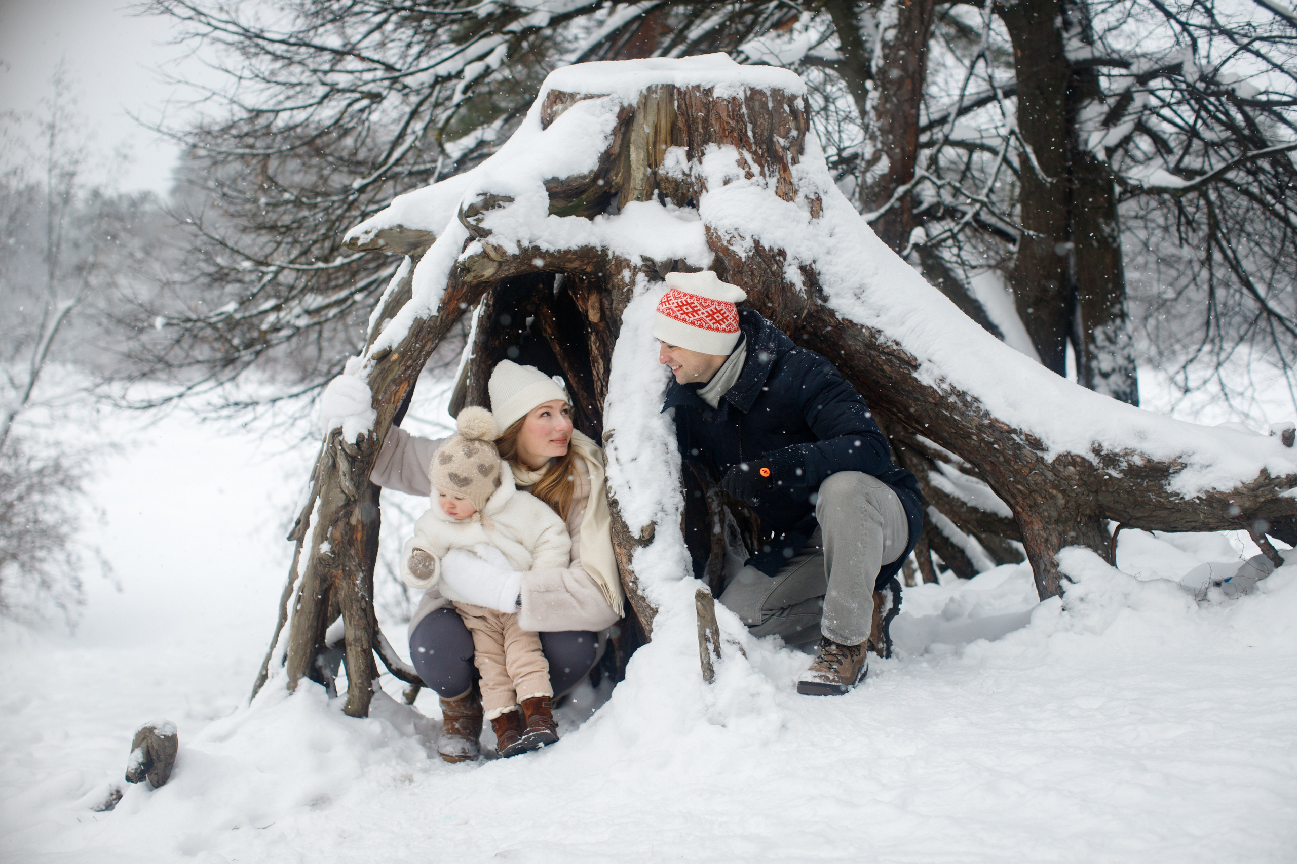 Зимние объятия. Детский и семейный фотограф Мария Киселёва. Москва