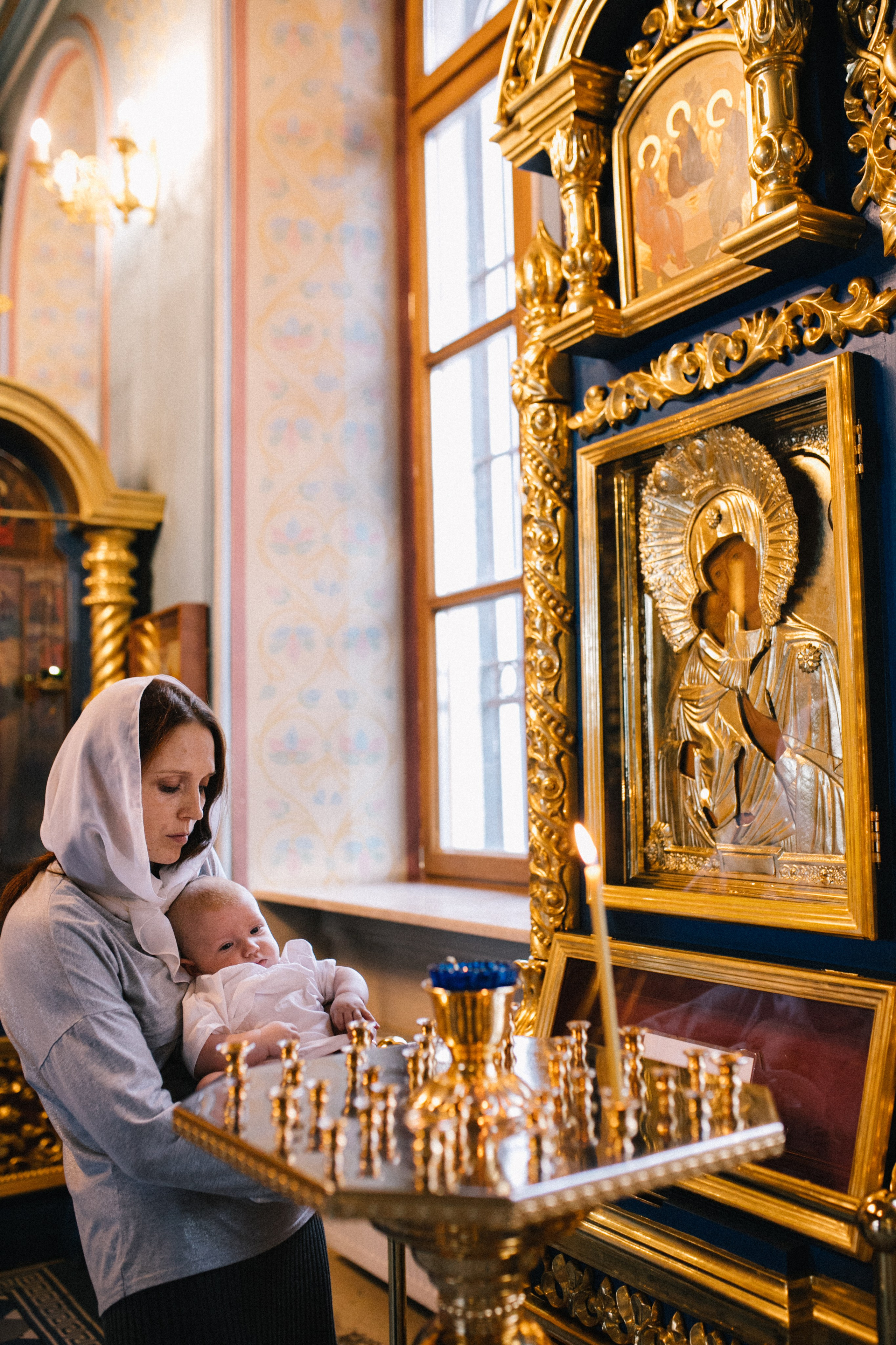 Фотосессия крещения. Фотограф Лебедева Наталья
