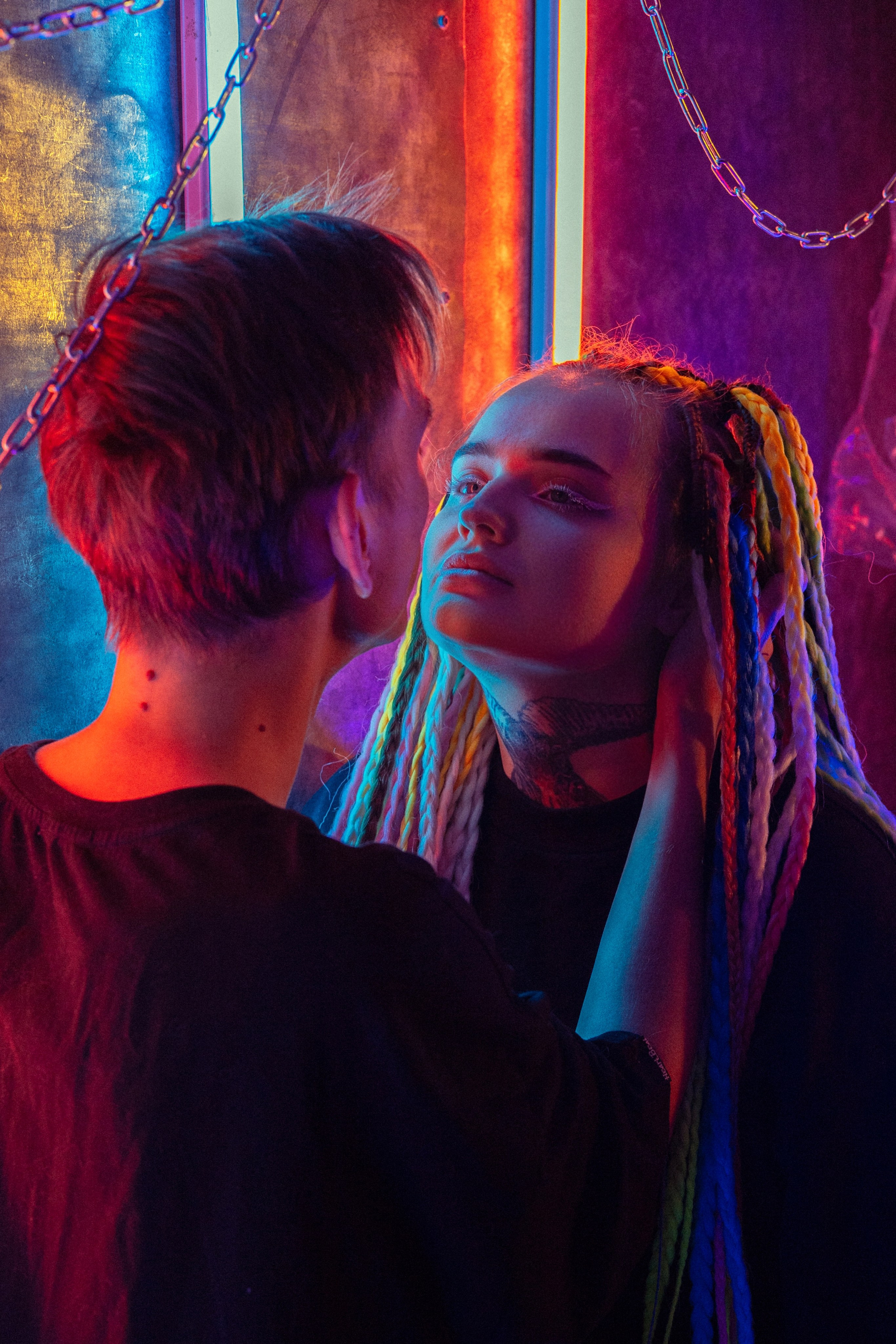 Для Ани | неоновая любовь 💟. Портретный фотограф в Новосибирске
