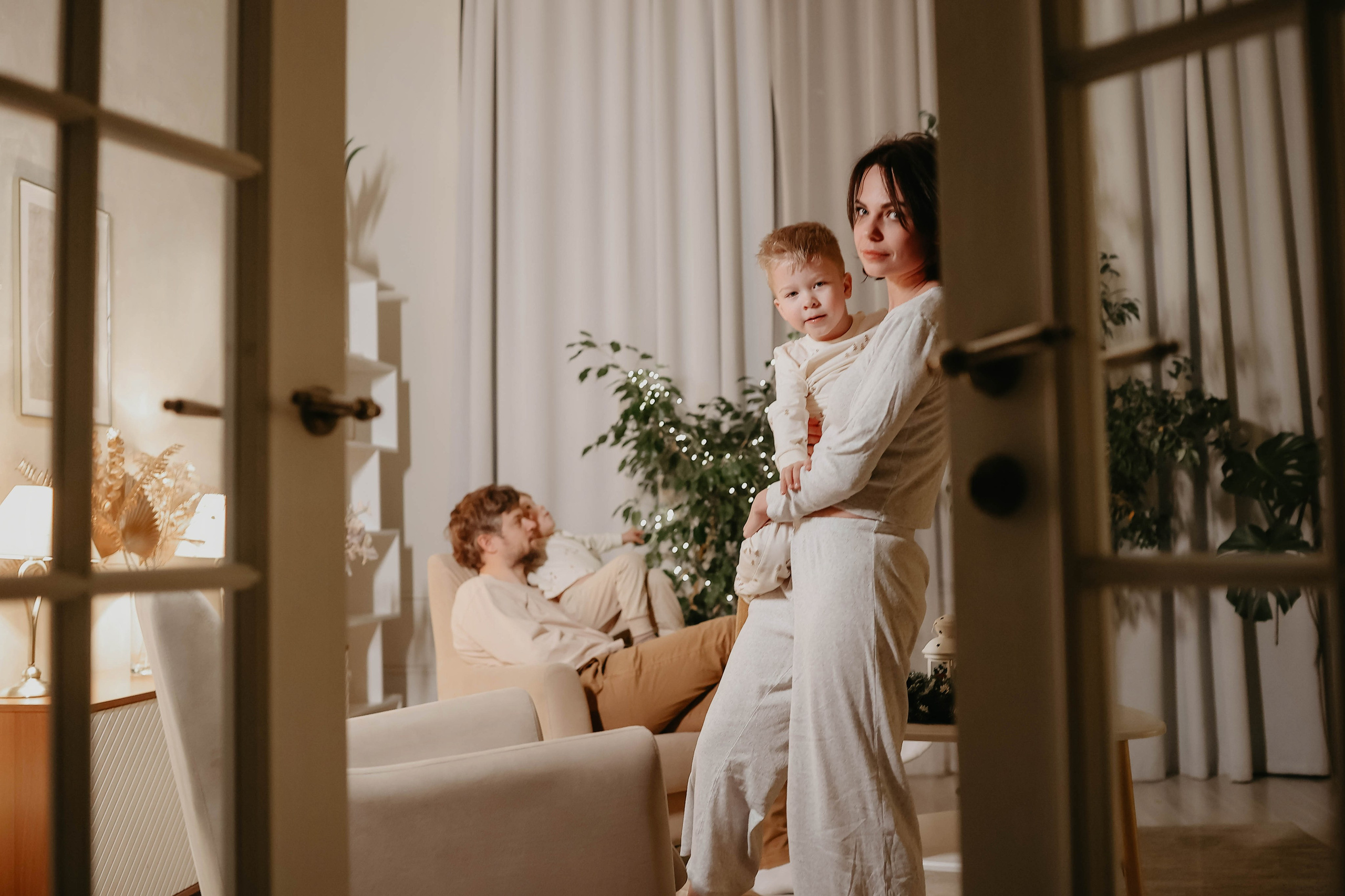 Новогодняя. Саша+Андрей+дети. Photographer in Moscow & everywhere in the World Alena Vyalova