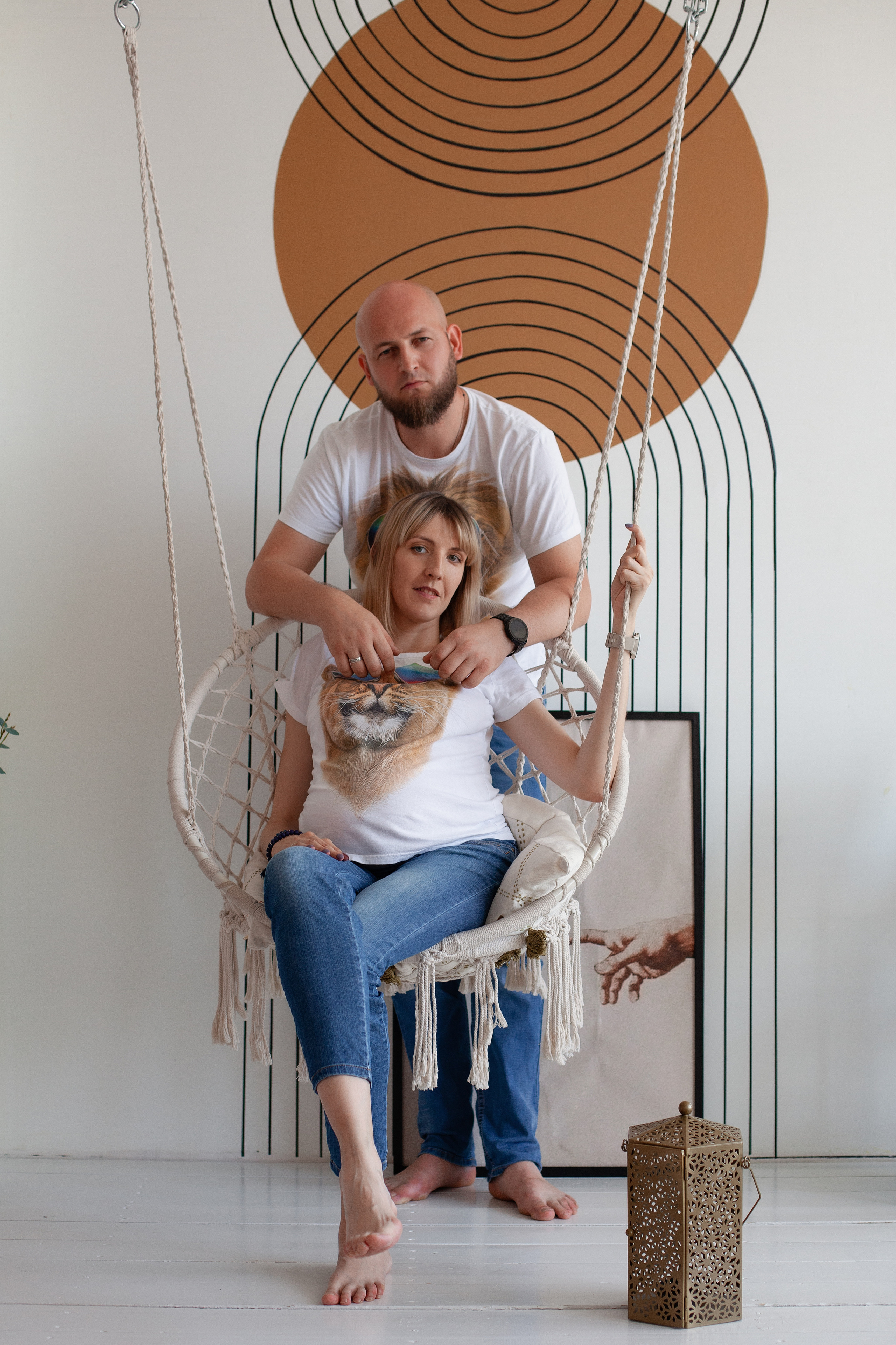 Семейная съемка в интерьерной студии