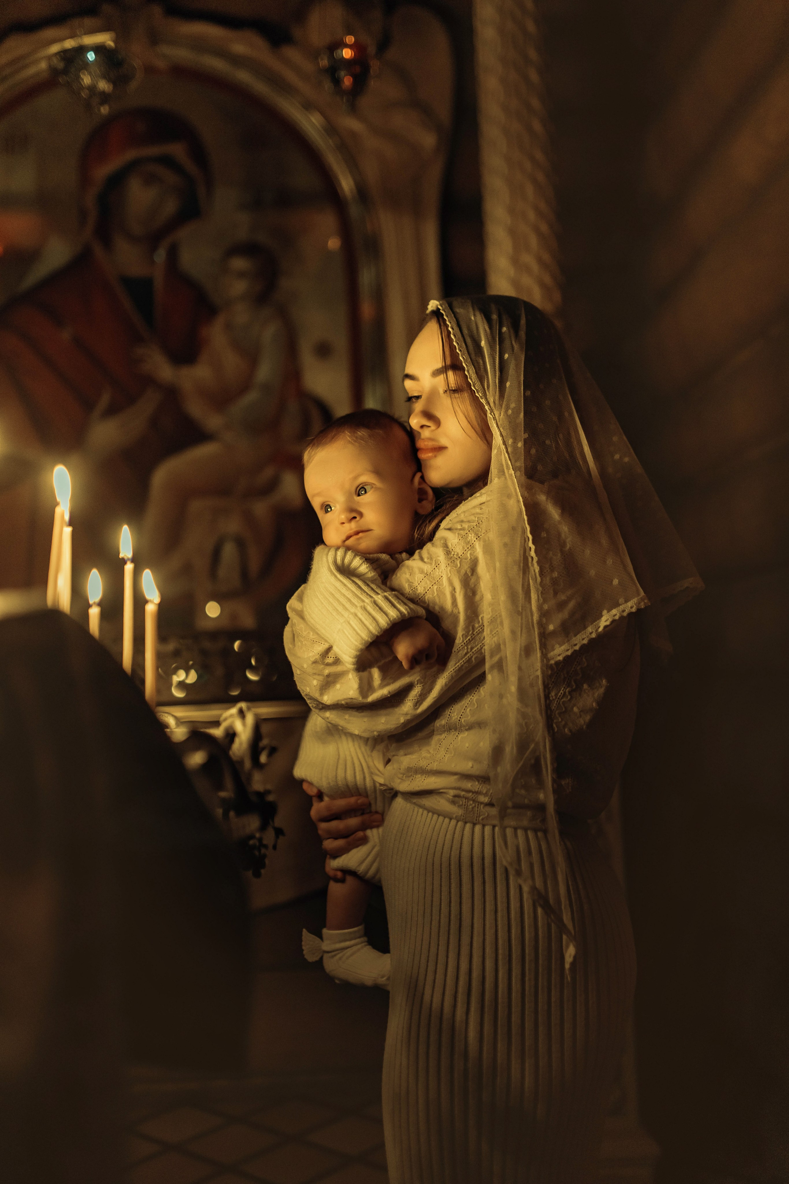 Крещение Демида, храм Святой Троицы, декабрь 2025