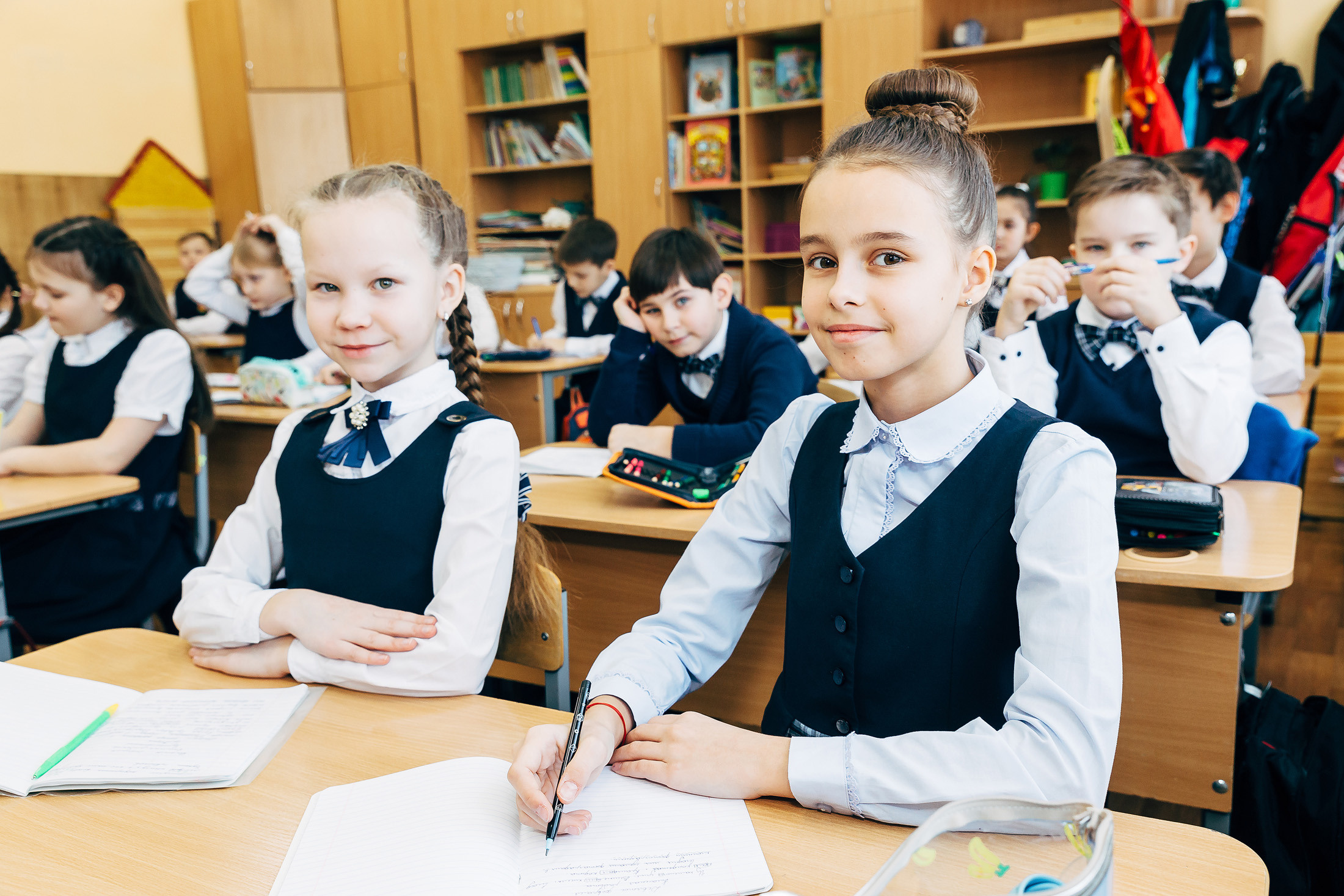 Младшие классы. На уроке